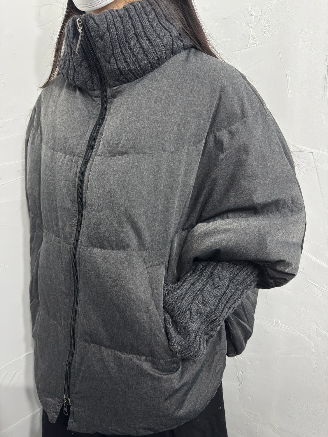 hiroko bis knit detail twoway padding 상품이미지6