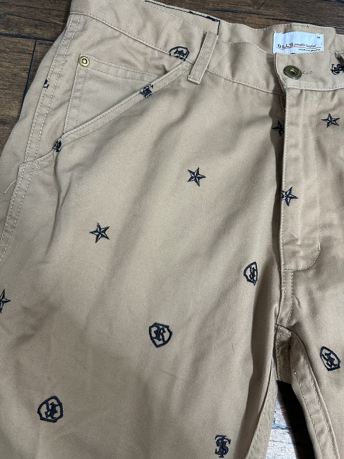 OILL'S 일즈 오리지널 자수 치노 팬츠 실측사이즈L 상품이미지2