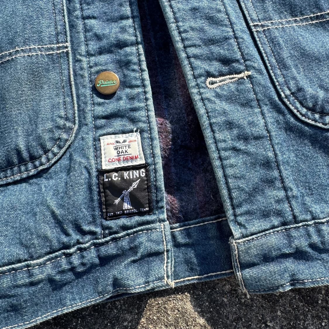 [S] Pointer L.C.King 블랭킷 라이너 데님 초어 자켓 상품이미지8