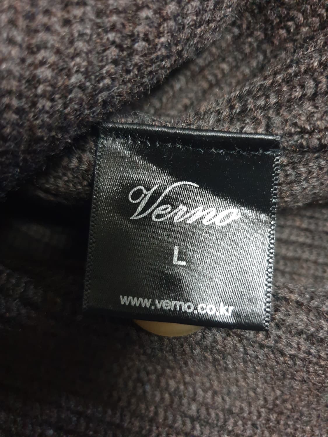 VERNO 베르노 울100% 클래식 혜비 가디건 블레이저 브라운 (L) 상품이미지4