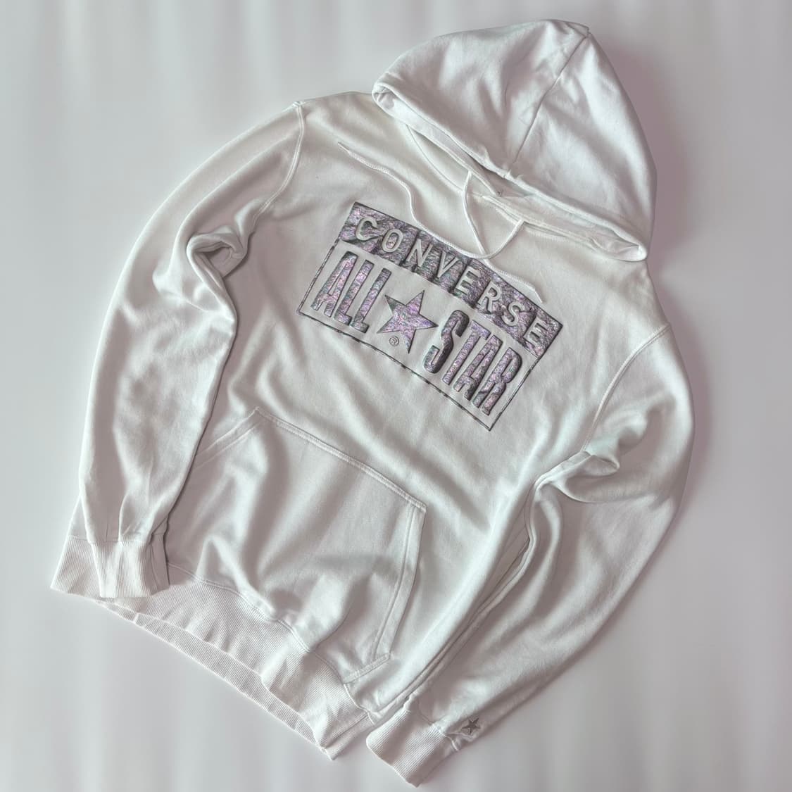 컨버스 '올스타' 홀로그램 박스 로고 후드티 상품이미지1