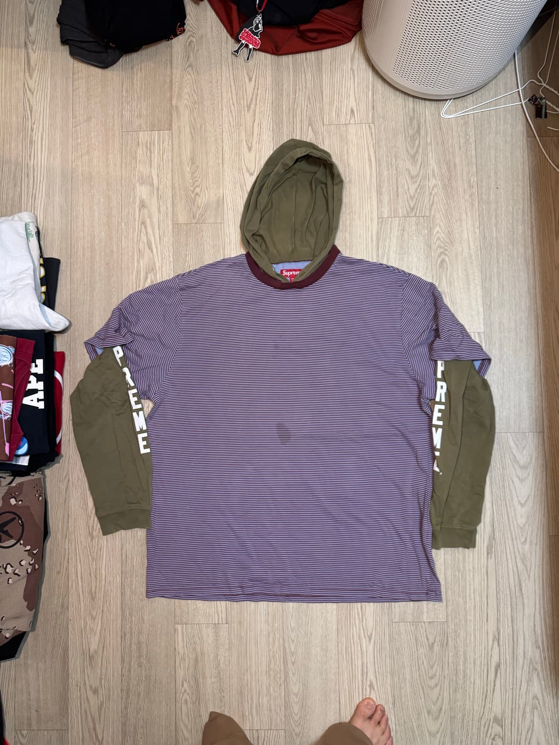 슈프림 레이어드 후드 롱슬리브 24SS 상품이미지3