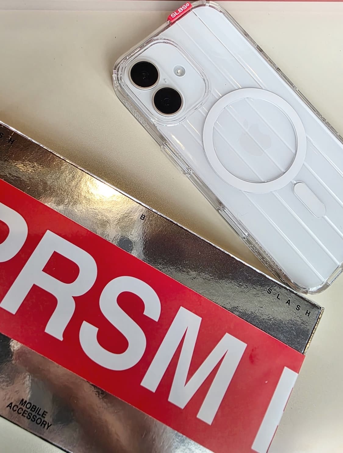 거의새거) 에스엘비에스 무신사 SLBS PRSM 맥세이프 케이스 아이폰 상품이미지1