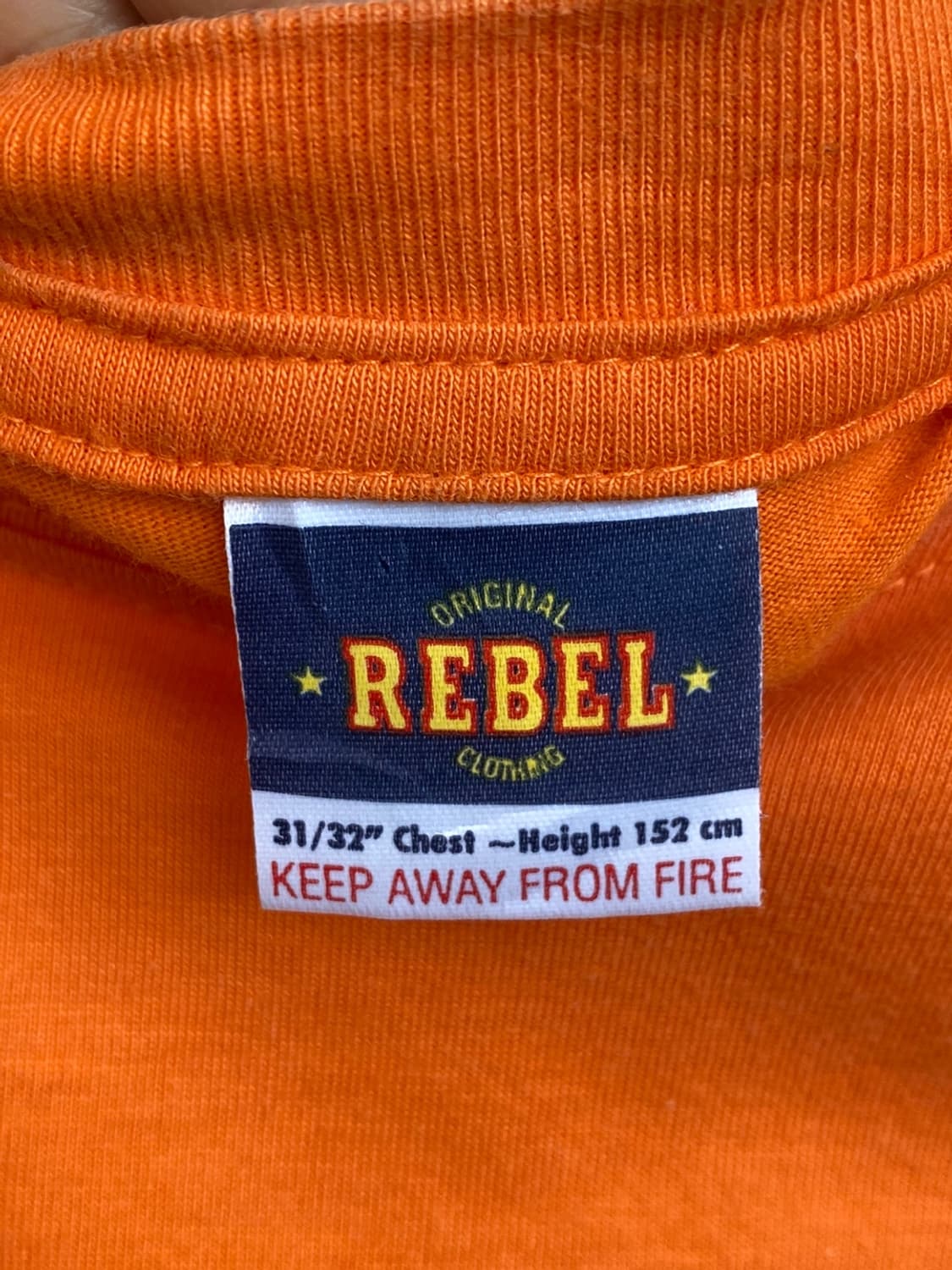 REBEL 오렌지 그래픽 반팔티셔츠(F) 상품이미지3