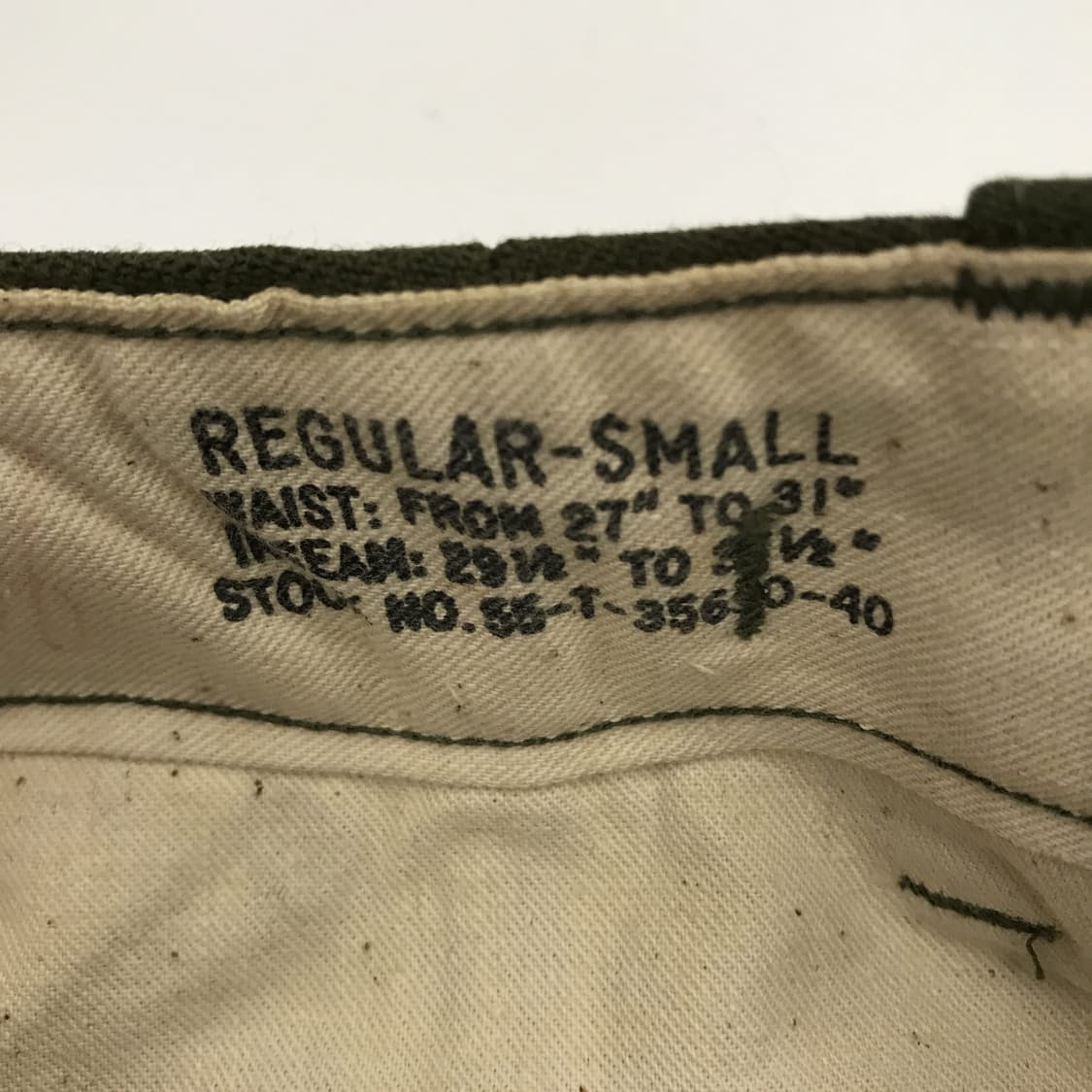 미군 m51 밀리터리 울팬츠 [레귤러 스몰] 상품이미지4