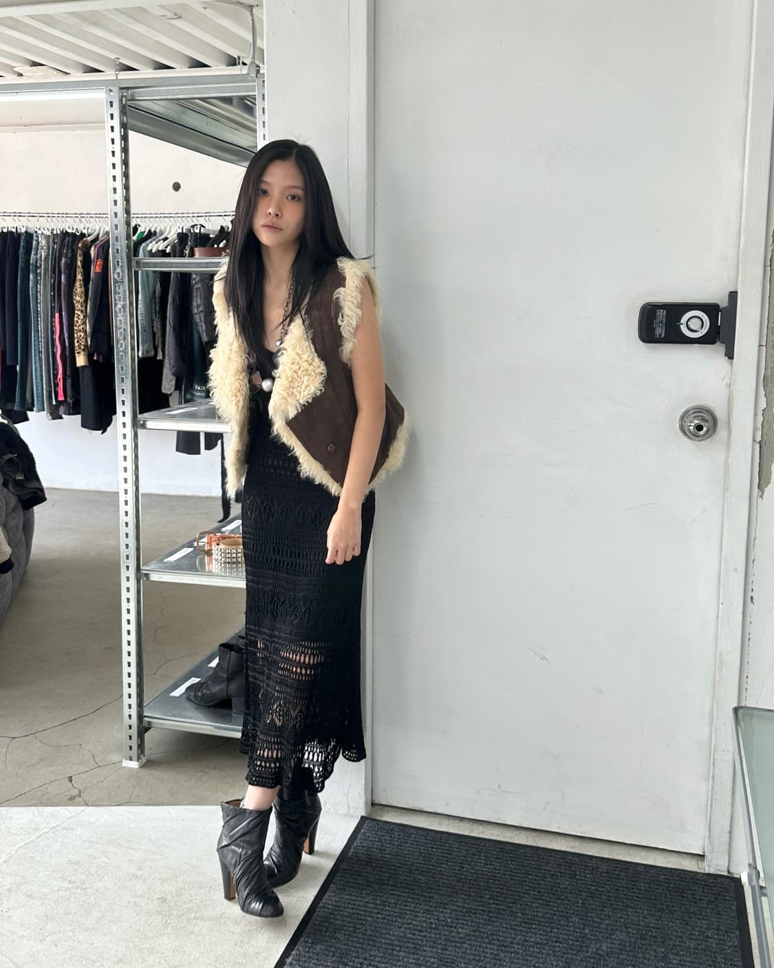 랄프로렌 레이스 니트 롱 드레스 상품이미지2