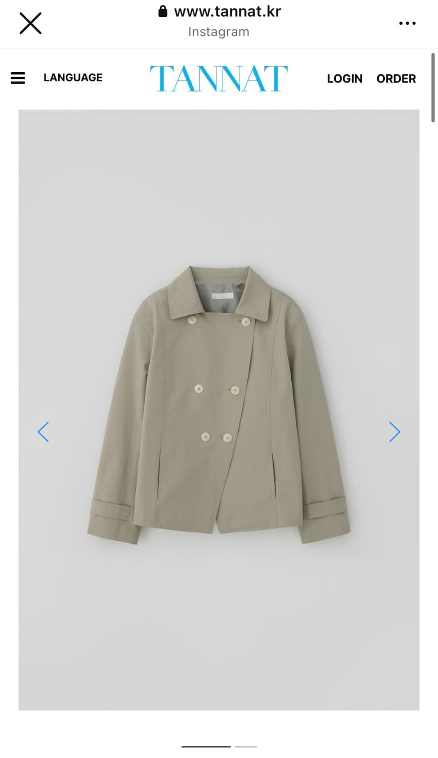 타낫 T/T Double half trench coat (beige) 상품이미지1