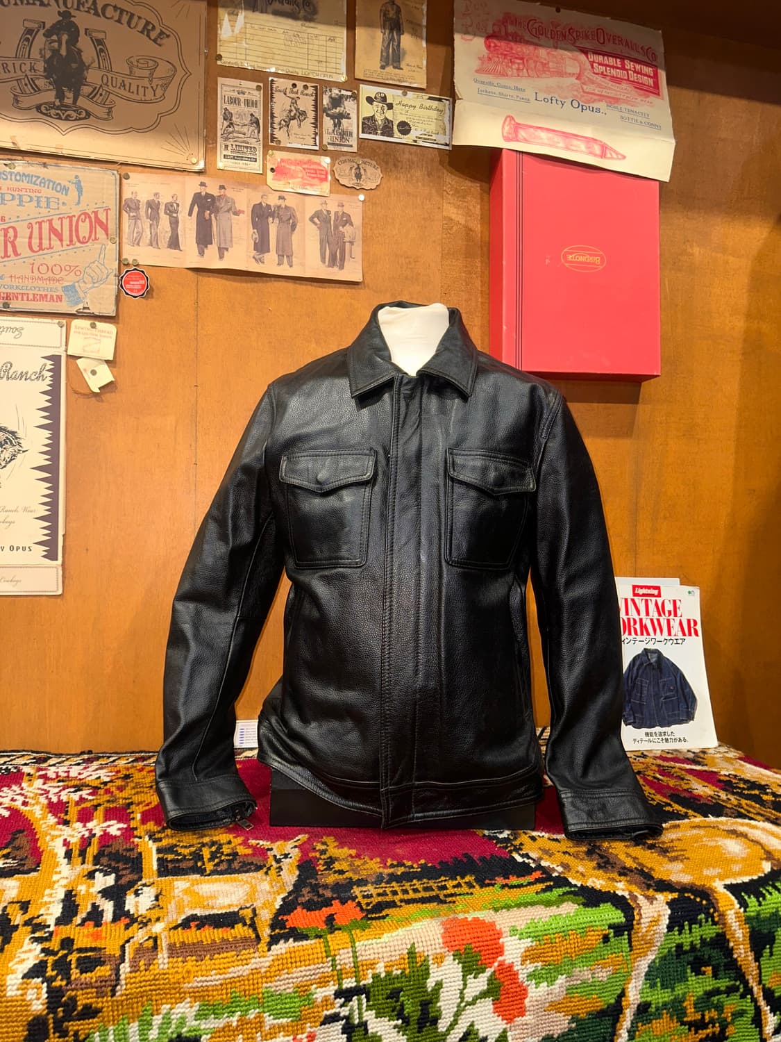 ( M-L ) 가죽자켓 바이커가죽 레더자켓 소가죽자켓 라이더자켓 상품이미지3