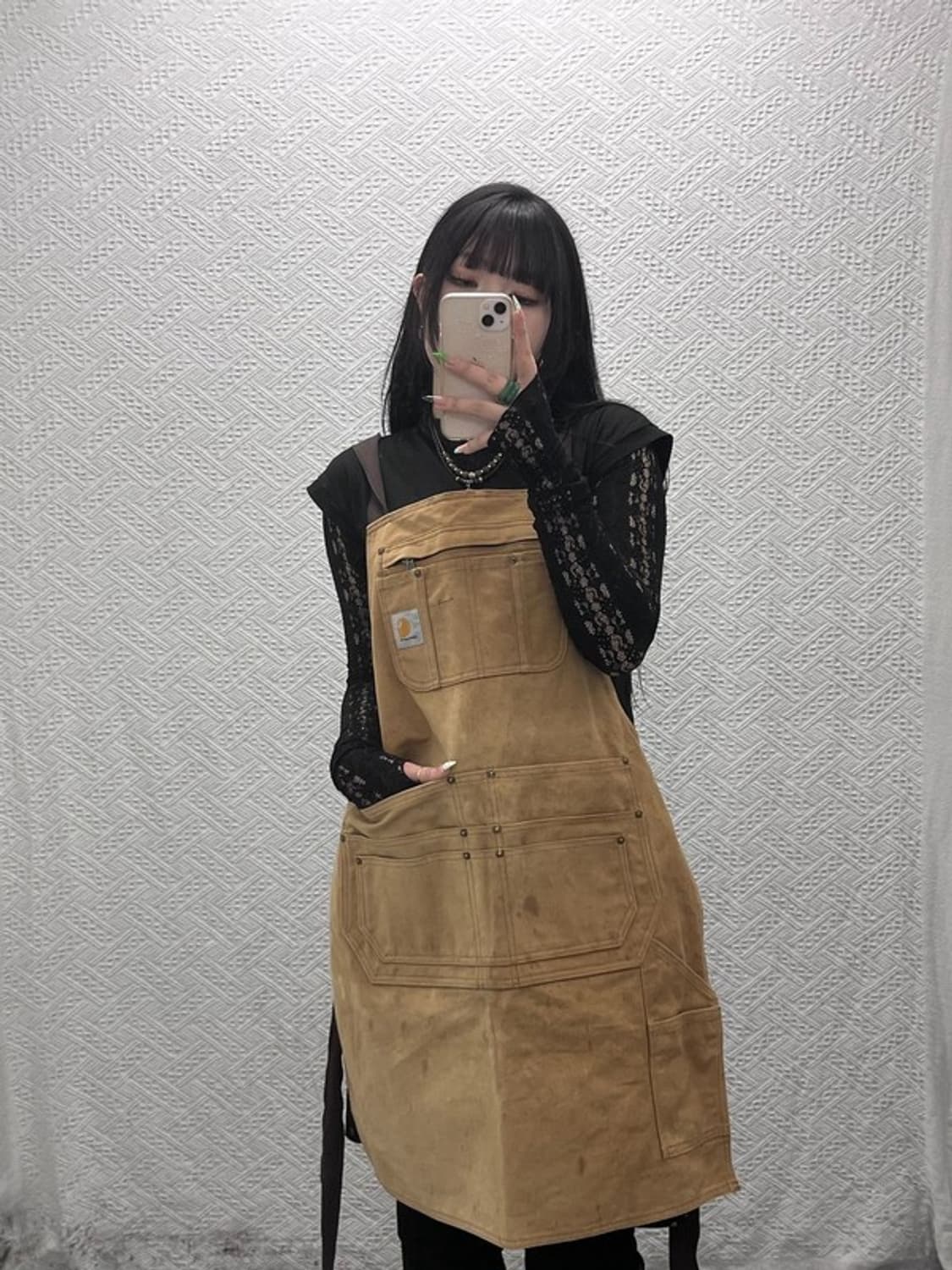 칼하트 빈티지 캐주얼 캔버스 워크 앞치마 C09107 상품이미지2