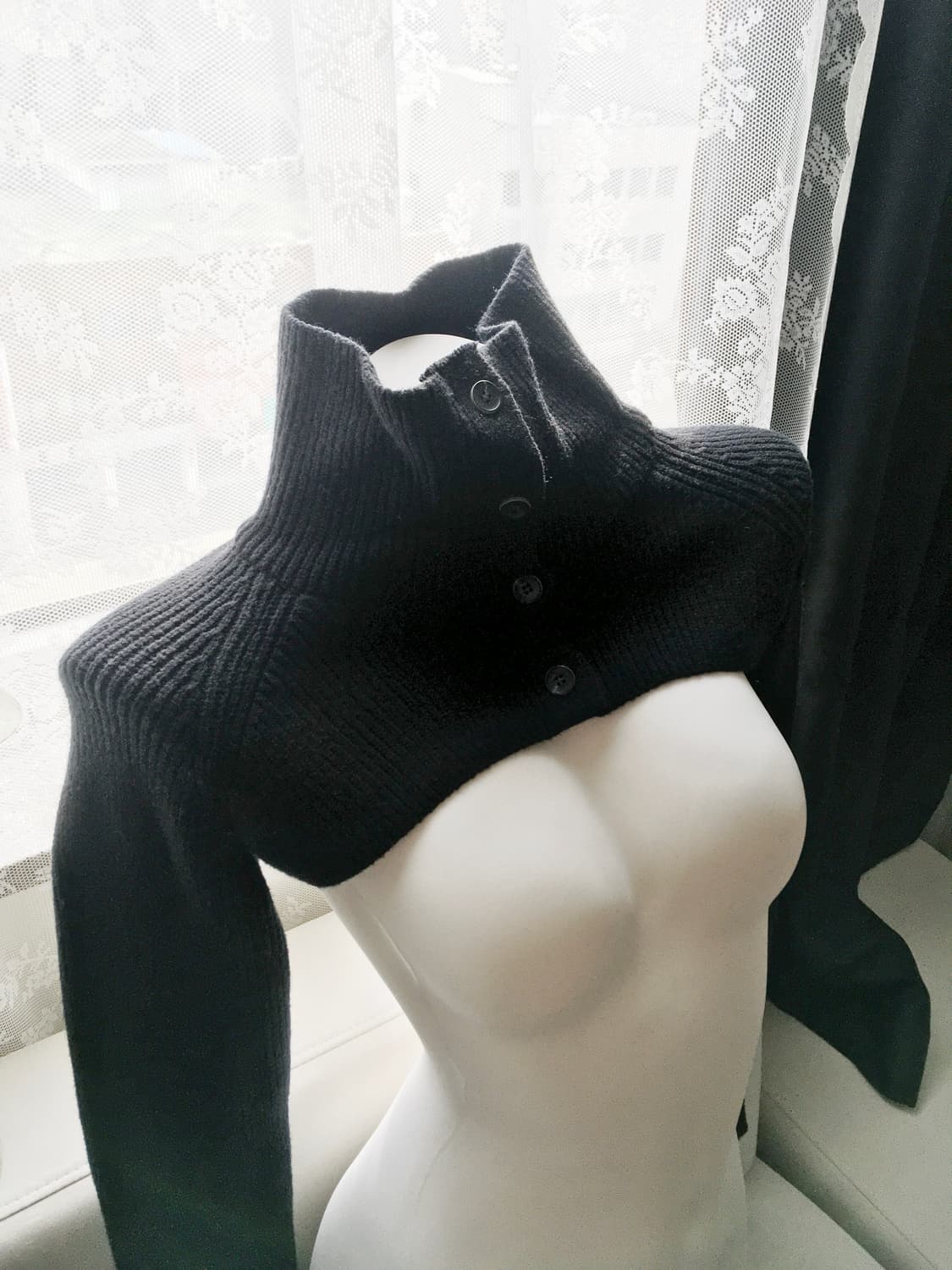 BOHEMSEO HIGH-NECK BOLERO CARDIGAN 상품이미지3