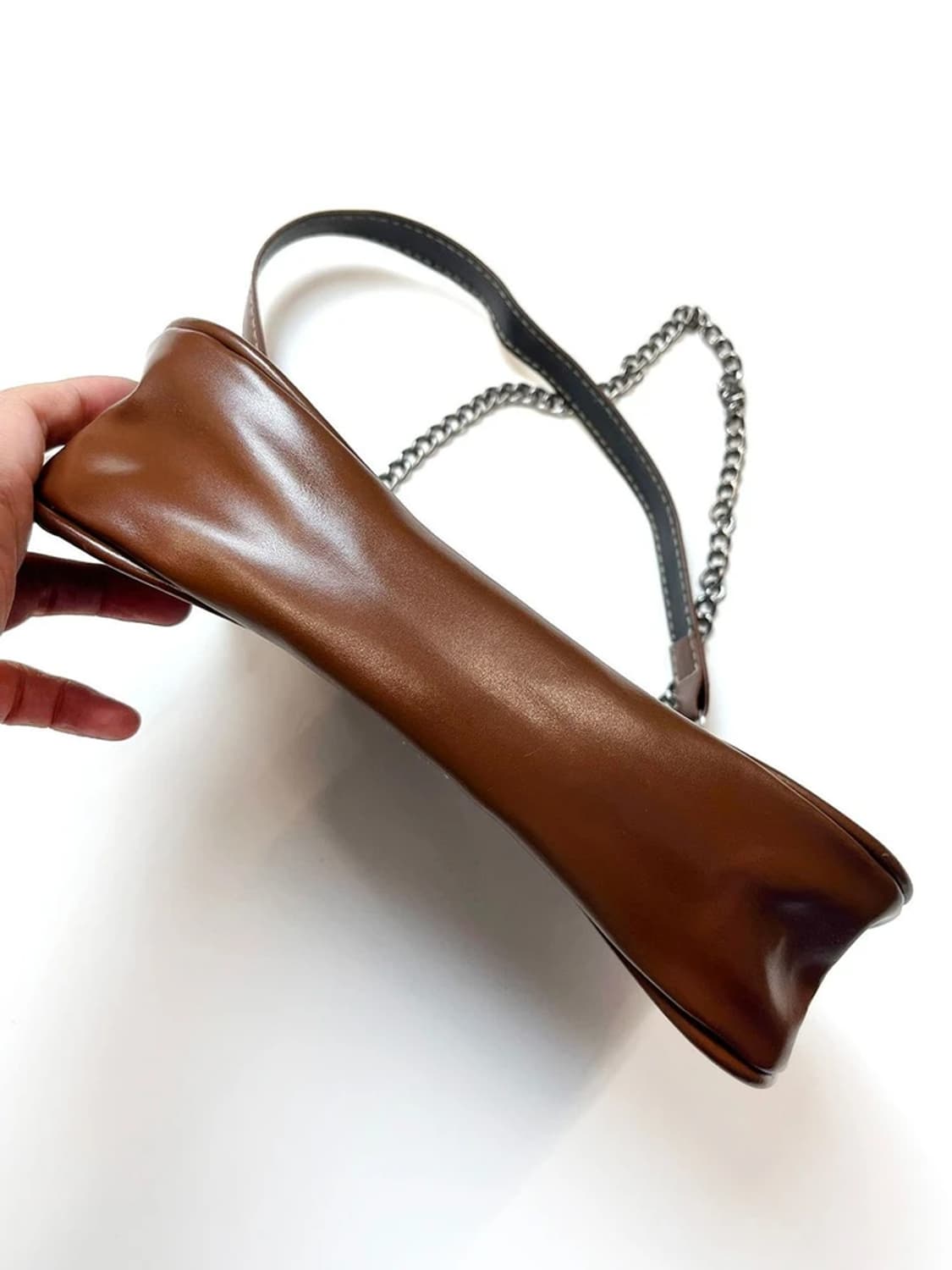  Selected 비건 가죽 미니멀리즘 숄더백 A1593 상품이미지8