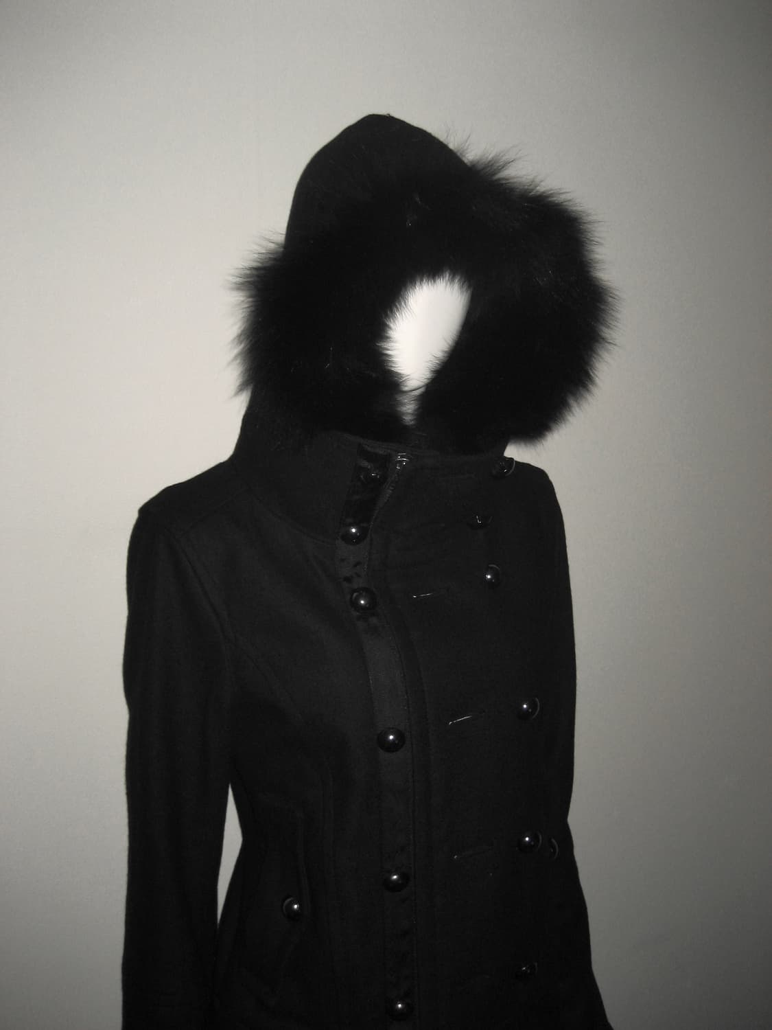 퍼 투버튼 하이넥 후드 집업 울 자켓 아카이브 상품이미지10