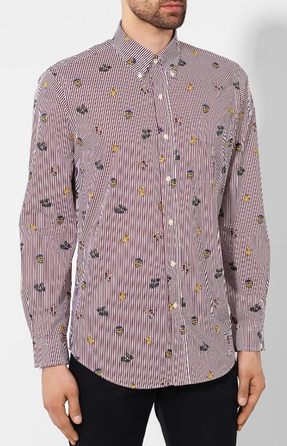 폴로 클래식 핏 멀티 패턴 럭비 엥겔 스트라이프 셔츠 상품이미지9