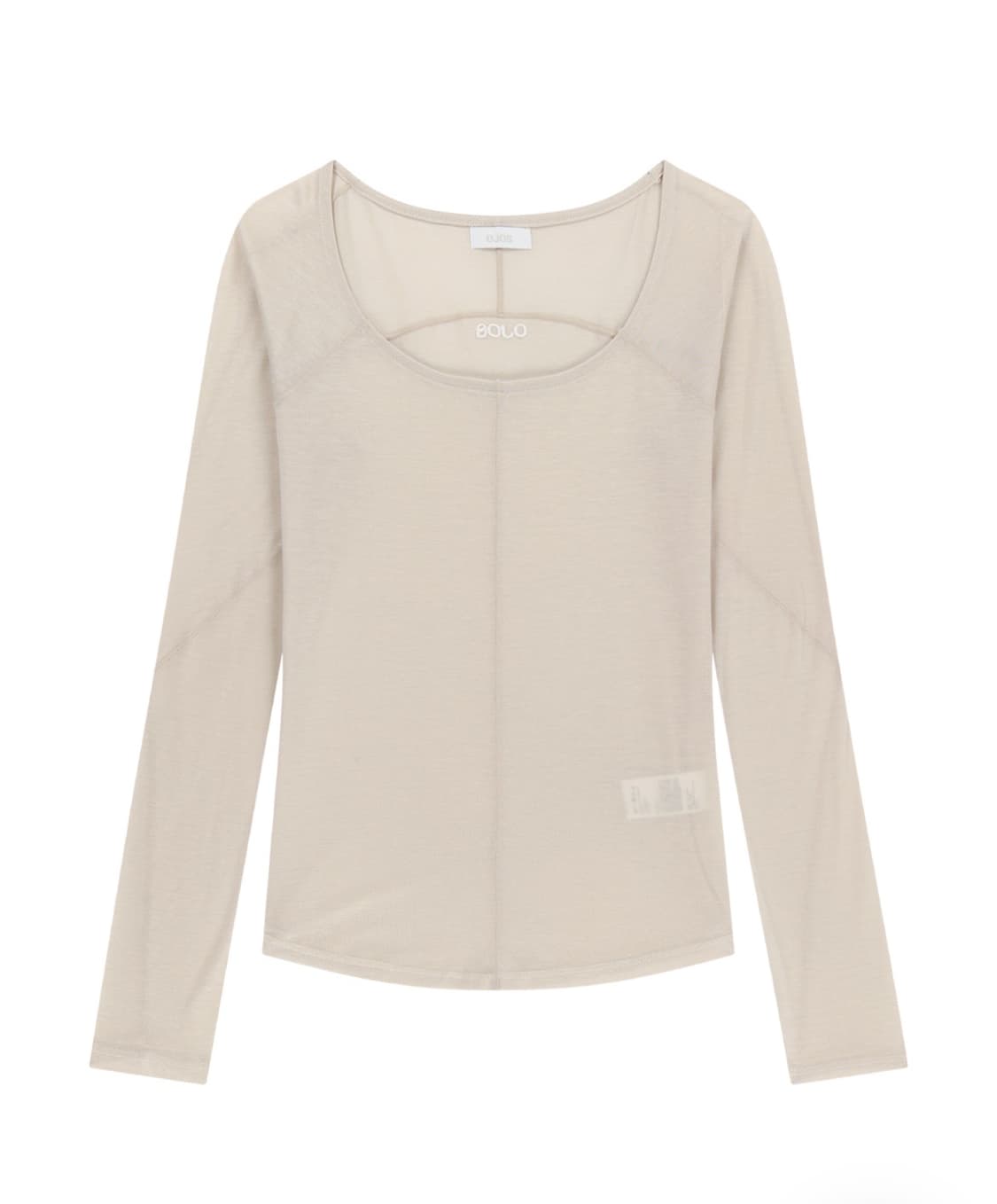 오호스 Flatseam Long Sleeve Top / Oatmeal 상품이미지1