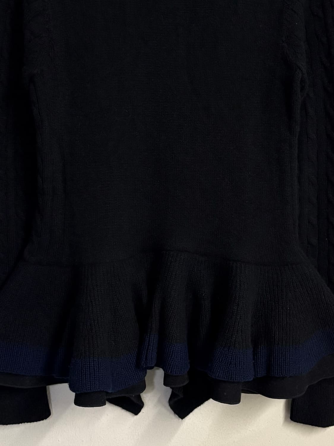 SACAI LUCK ruffle cable cardigan  상품이미지7