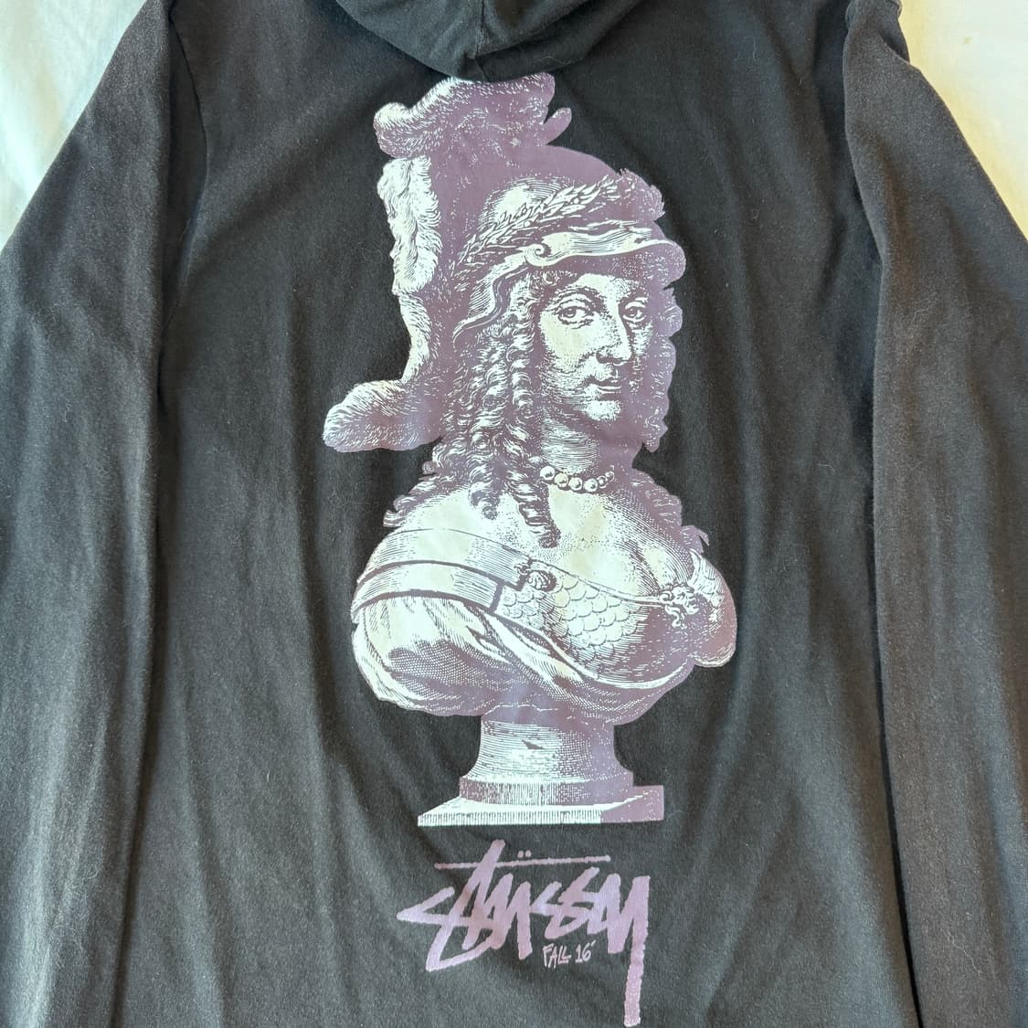 스투시 여인상 후드티 S 상품이미지4