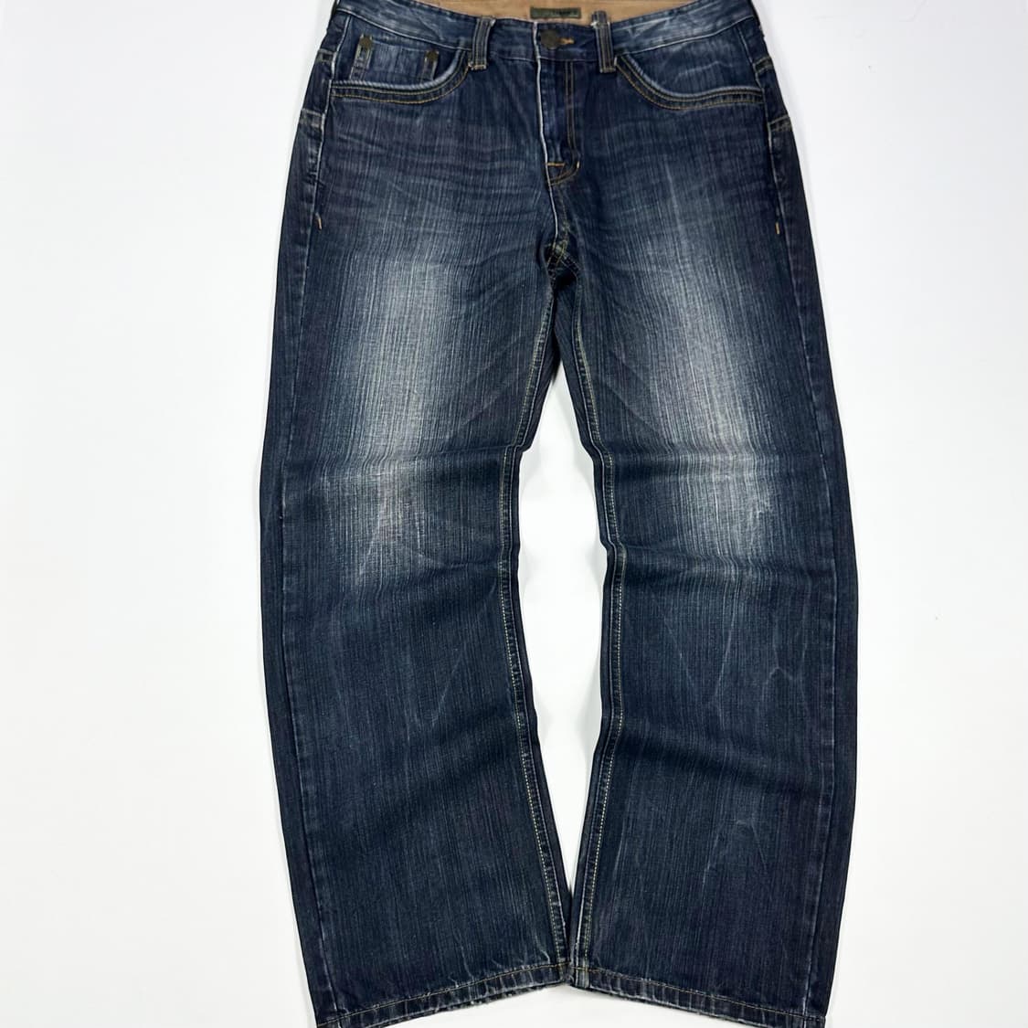 VTG 빈티지 워싱 와이드 데님팬츠 (34인치) 상품이미지3