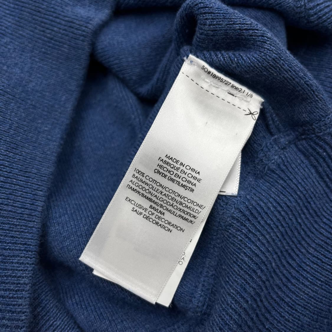 폴로 랄프로렌 네이비포니 블루 니트 XS 상품이미지6