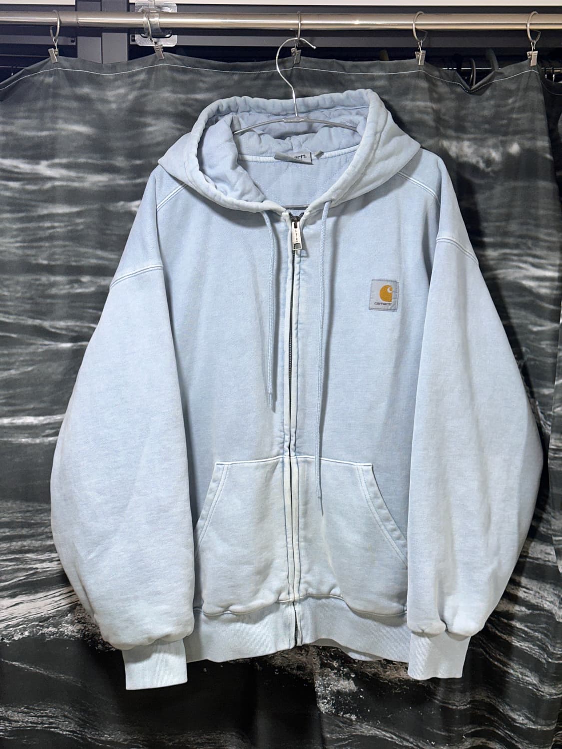 칼하트 윕 비스타 자켓 더스티 아이스 누빔 후드집업 S(100) 상품이미지2