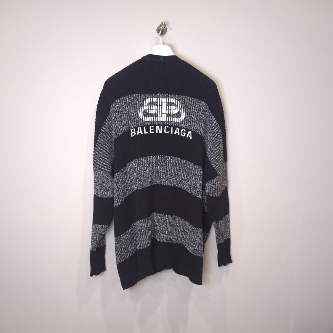 [중고/정품] 발렌시아가 BB 스트라이프 코튼 가디건 XS 상품이미지2