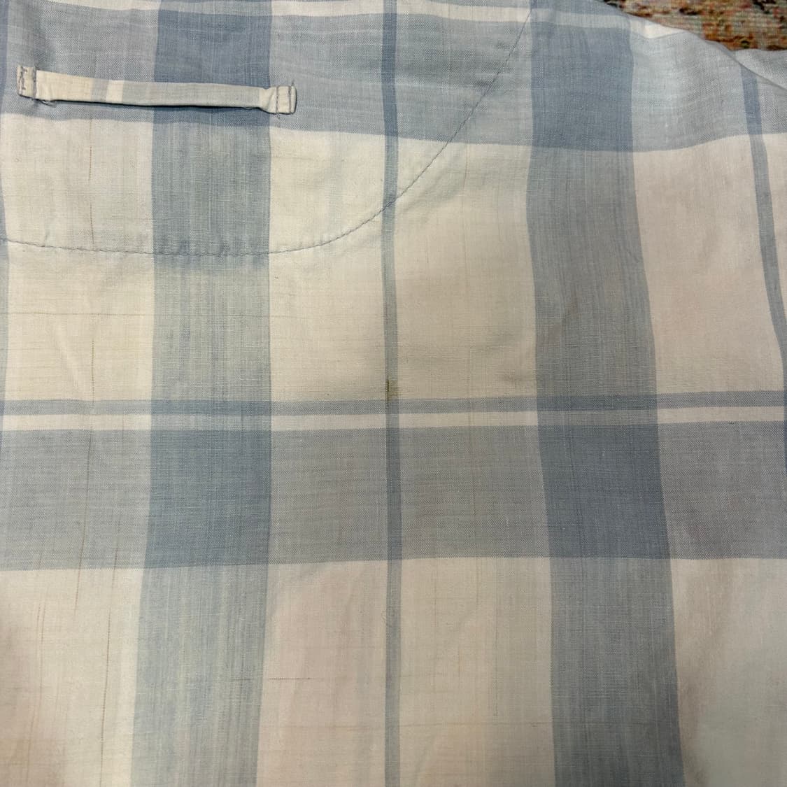 [L]  80s 이세이미야케 하이 스포팅기어 포켓 체크셔츠 상품이미지9