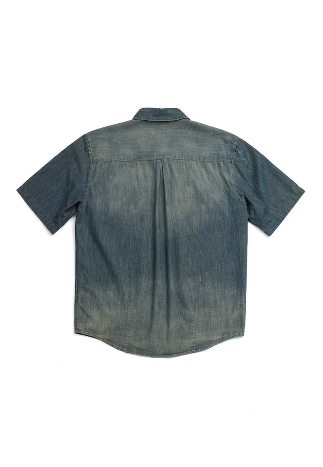 해칭룸 Vented Shirt Denim Washed Dark Blue 상품이미지2