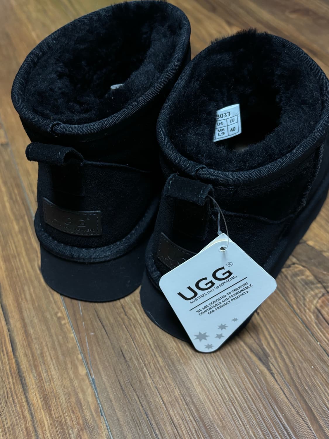 호주정품 어그플랫폼 블랙 울트라미니 어그부츠 250 새상품 상품이미지2