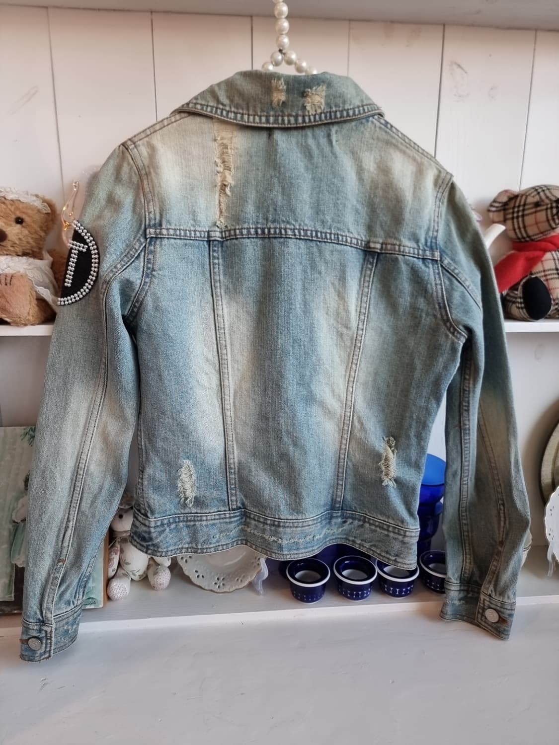 걸즈매직 헬로키티 한정 콜라보 빈티지 데님자켓 상품이미지8