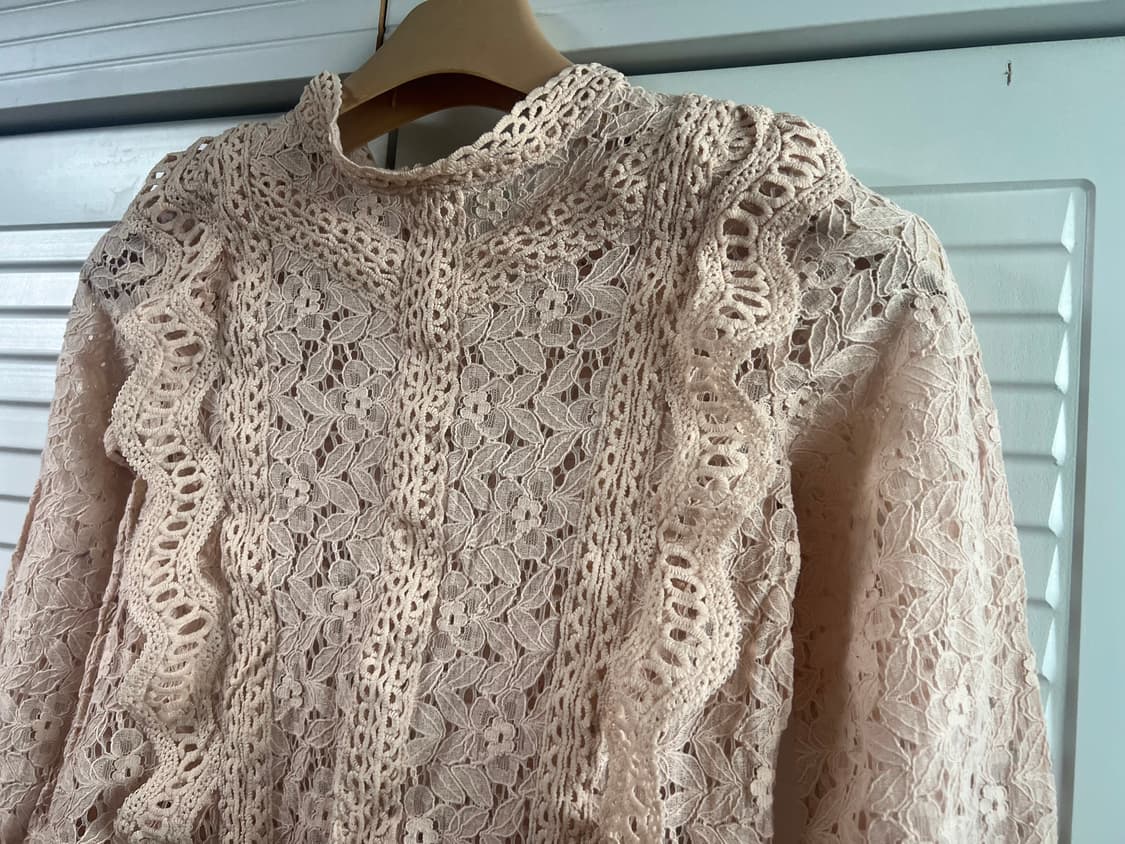 레이스 블라우스 탑 상품이미지2