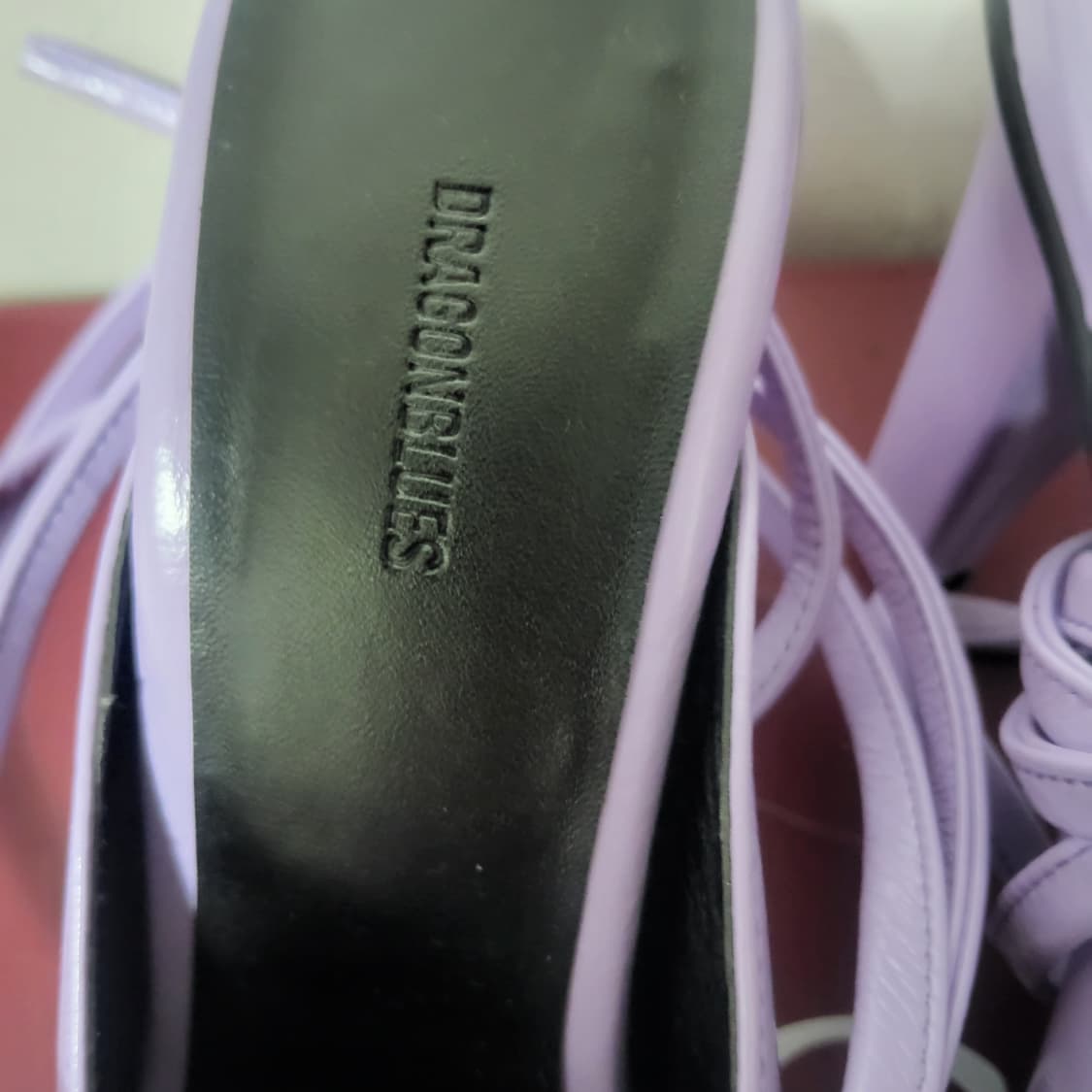 새상품 드레곤블루스 스트랩 뮬 슬링백 스틸레토 37.5 245 상품이미지3