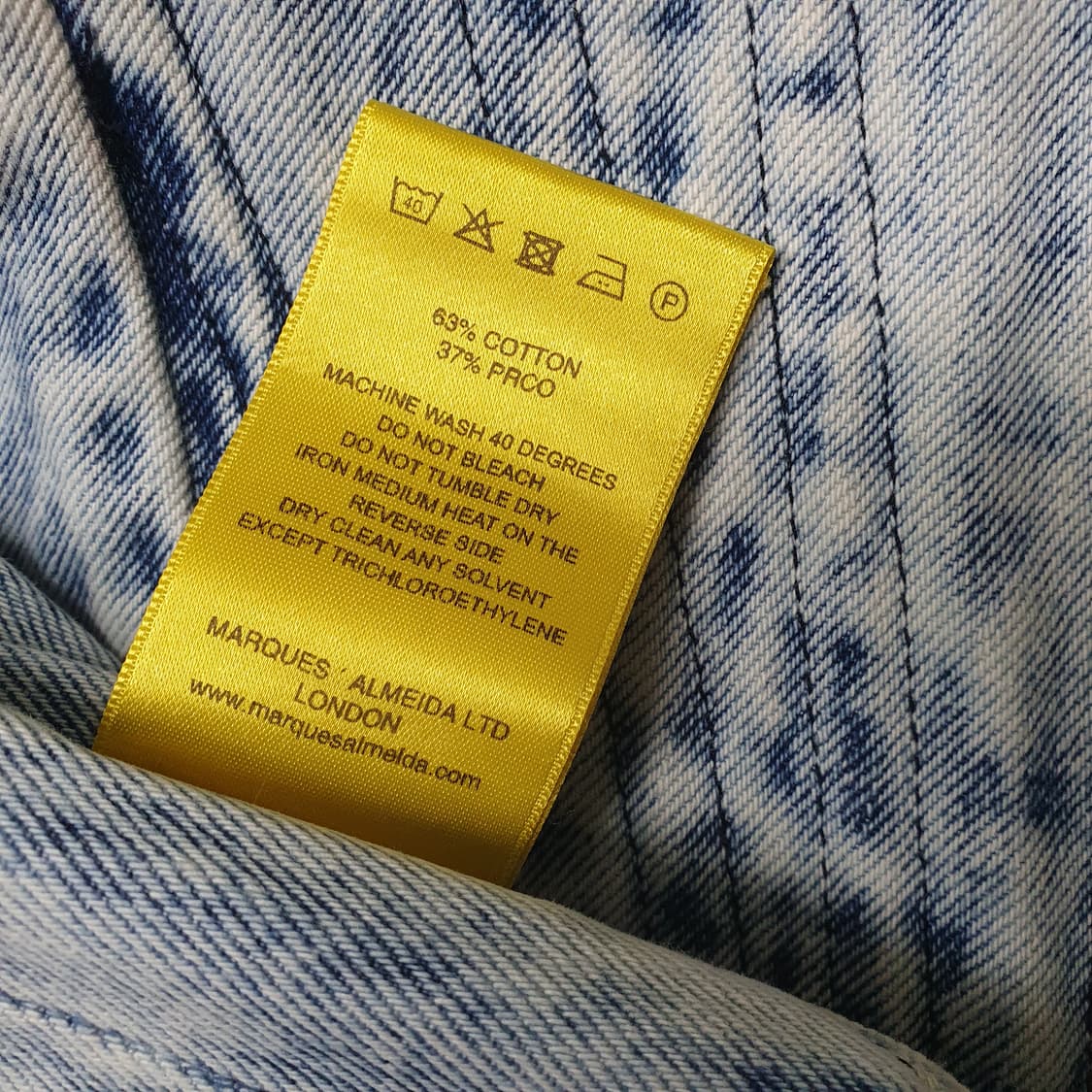 마르케스 알메이다 애시드워시 데님 코르셋 탑 상품이미지5