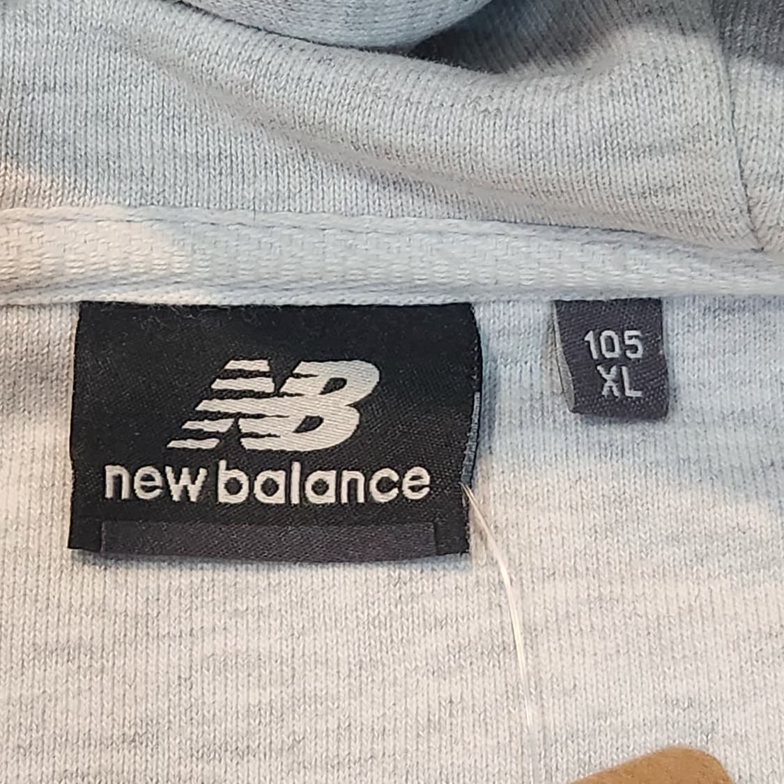 뉴발란스 오리지날 로고 후드집업 그레이 (XL) 상품이미지3