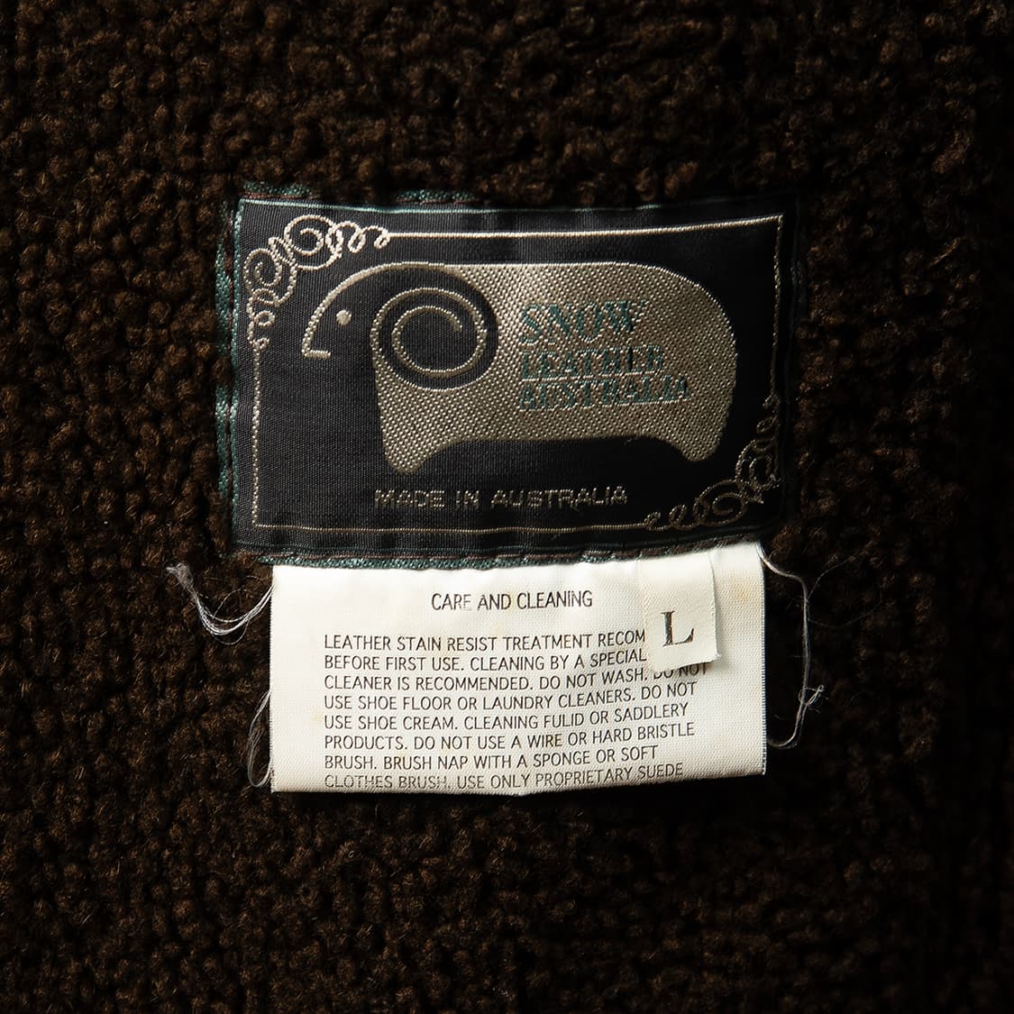 [100] 80s~ Snow Leather 슬링크 스킨 시어링 카코트  상품이미지9