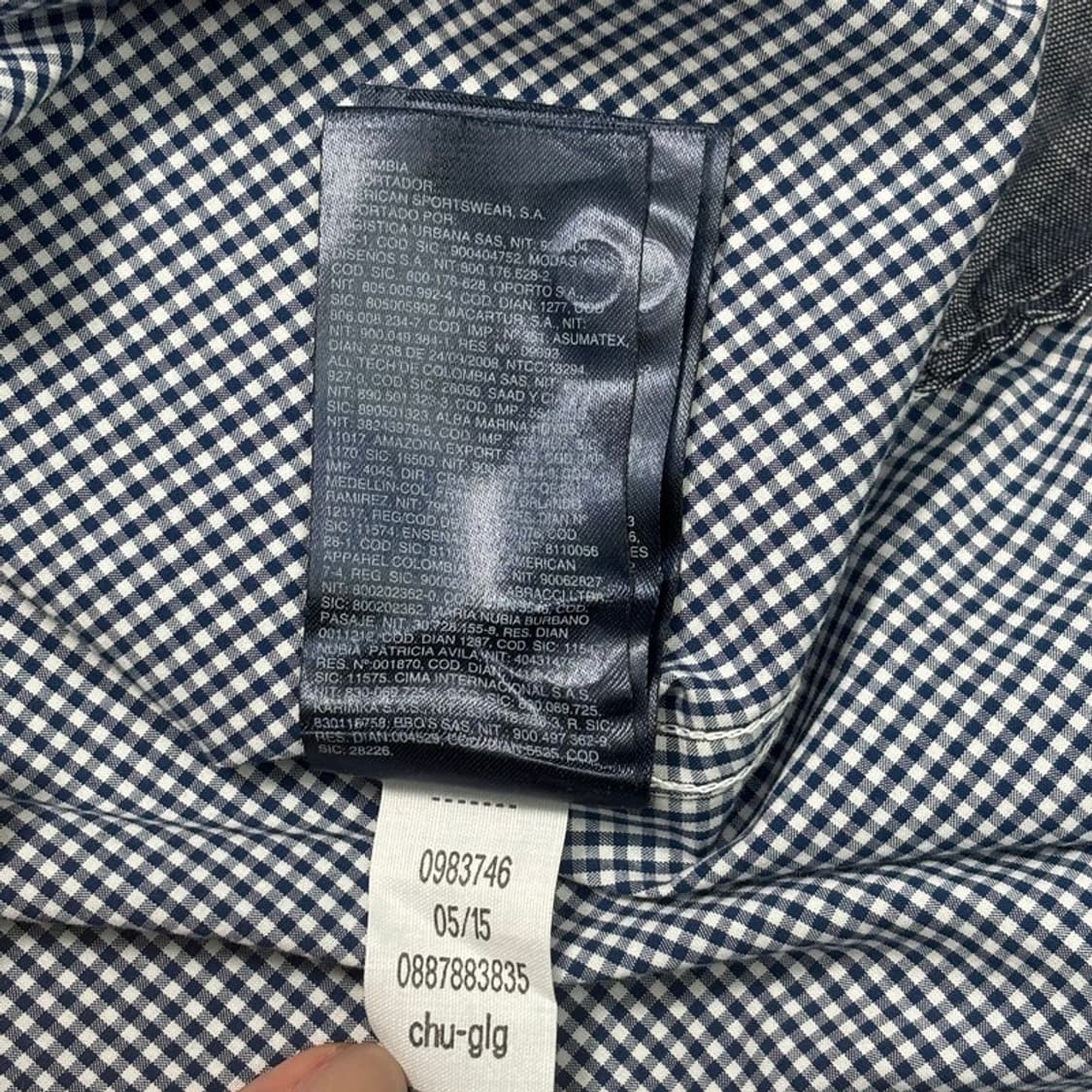 TOMMY HILFIGER 깅엄 패턴 셔츠 XL 상품이미지8