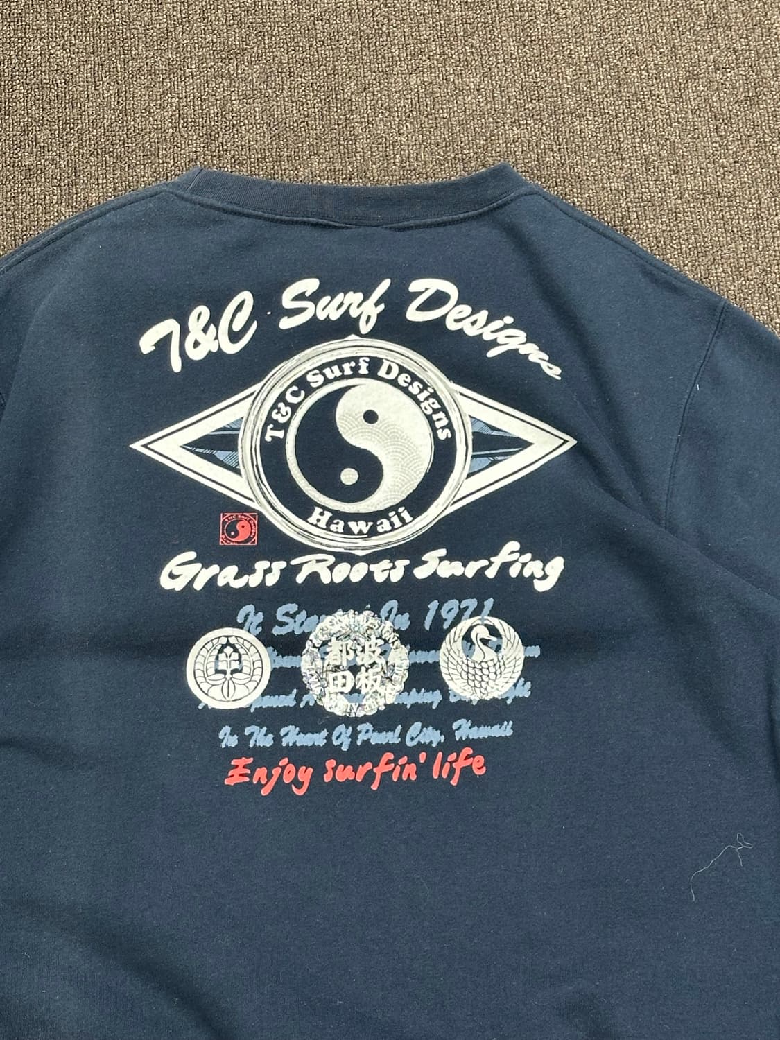 L)T&C Surf vintage 네이비 스웻셔츠 상품이미지7