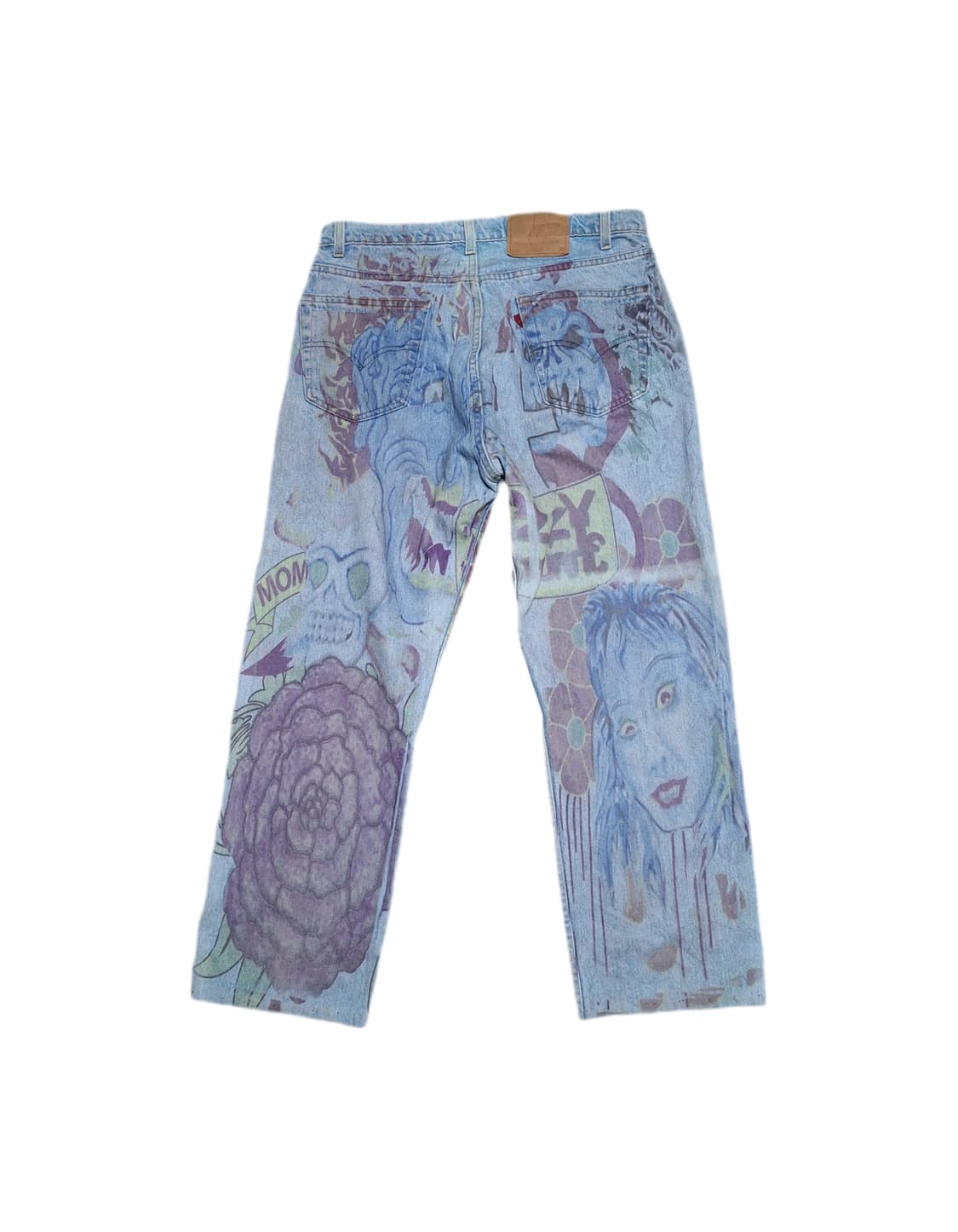 90s levis 리바이스 505 블랭크탭 오지오스본 프린티드 커스텀 상품이미지2