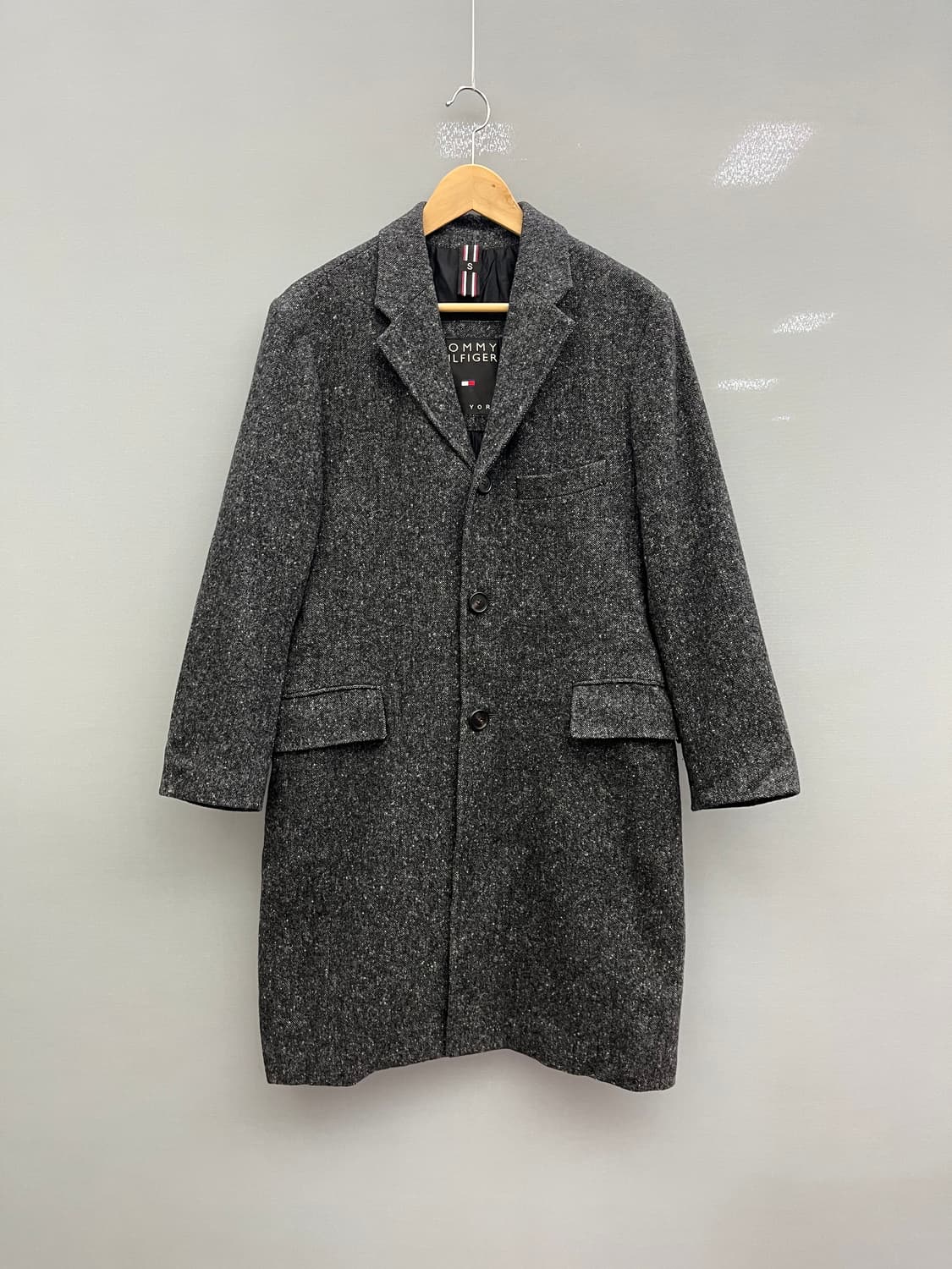 타미힐피거 그레이 모직 코트 상품이미지1