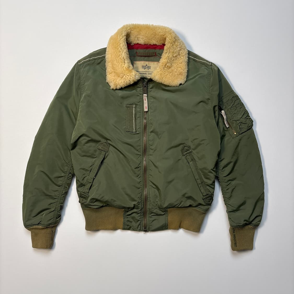 [M] 00s 알파인더스트리 B-15 플라이트 자켓 MA-1 상품이미지1