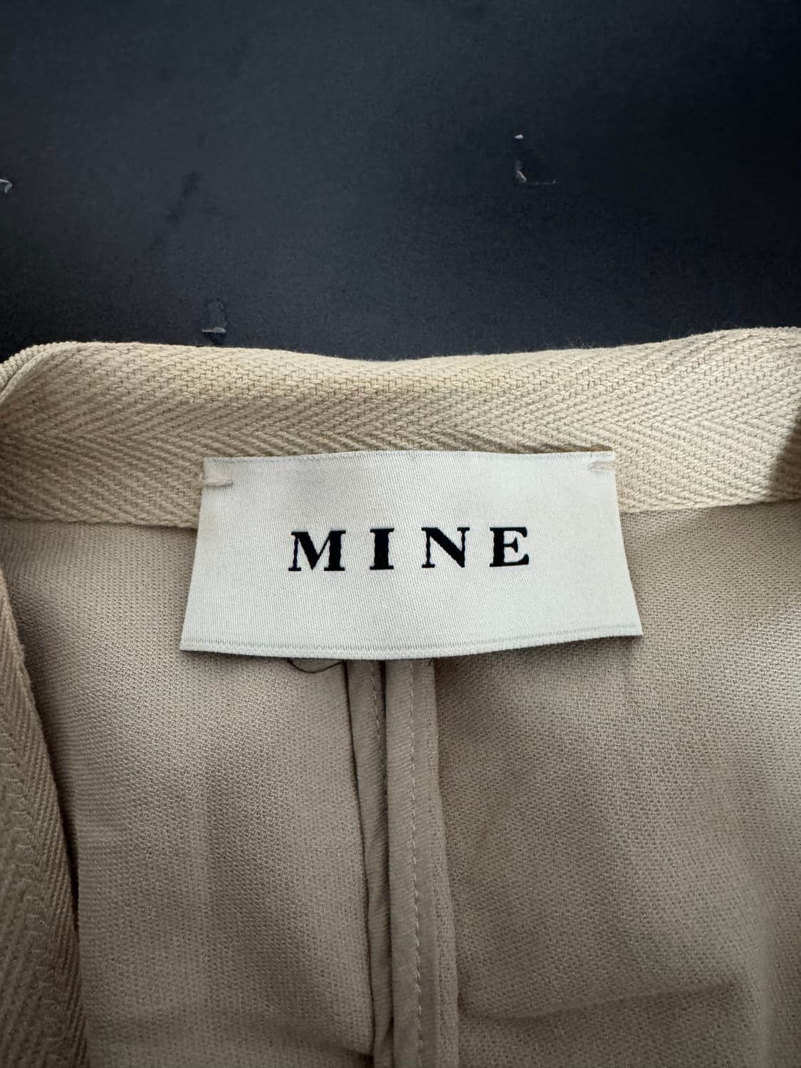 여성 한섬 마인 Made in Japan 일본 진주 자켓 베이지 S 상품이미지3