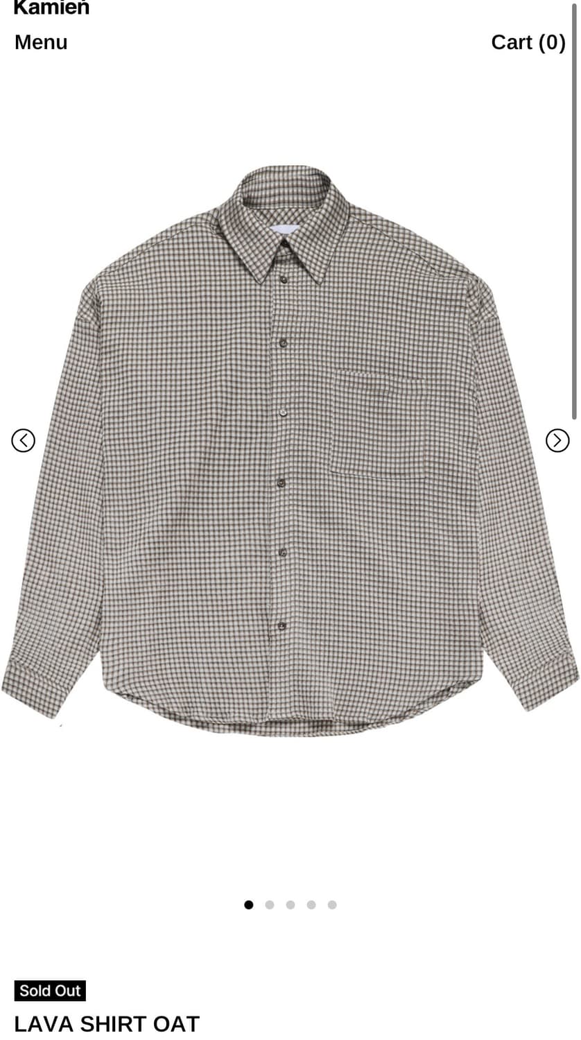 3 카미엔 라바 체크셔츠 상품이미지1