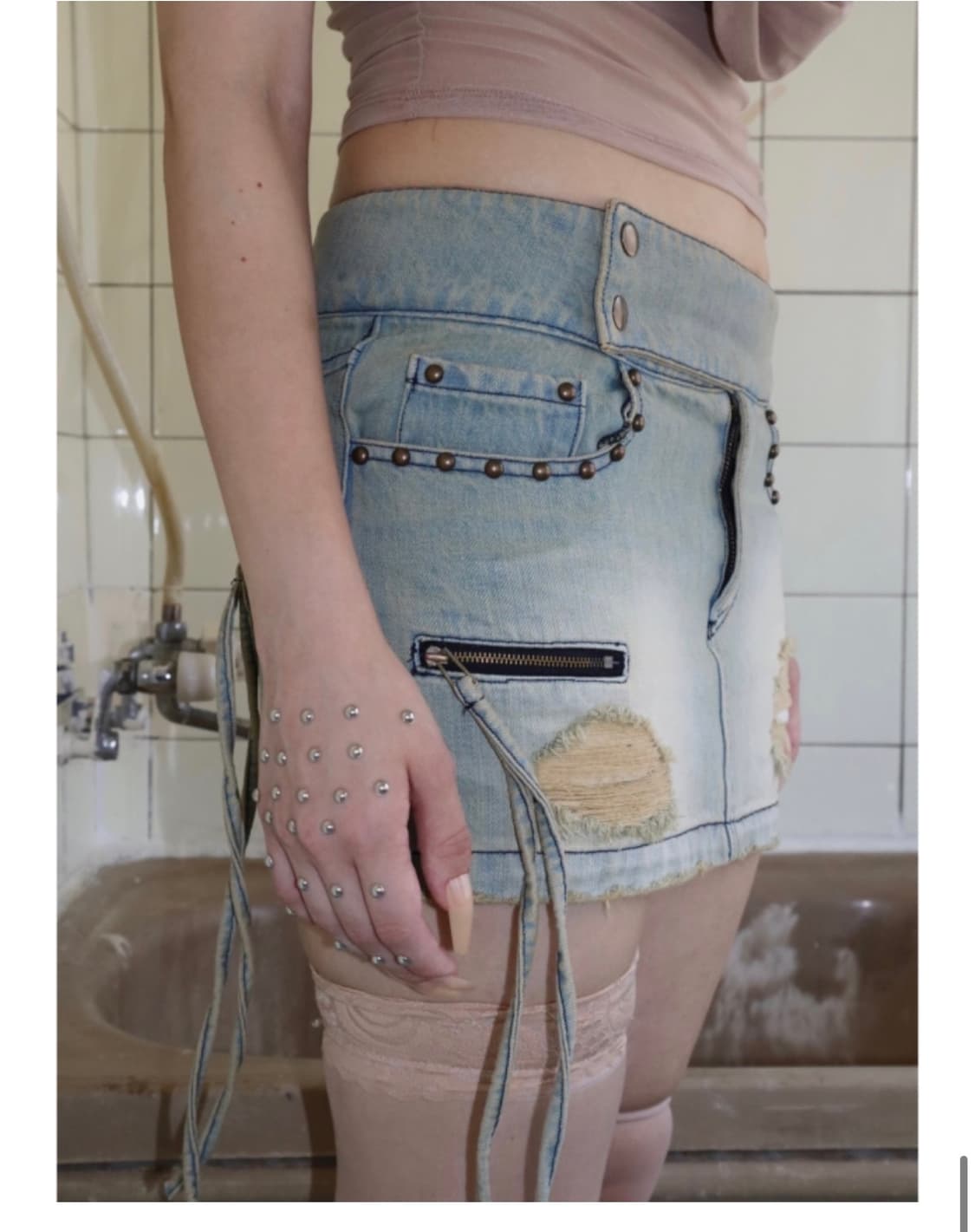 비엔프롬 미니스커트 판매합니다 (핏 색감 예쁨) 상품이미지1