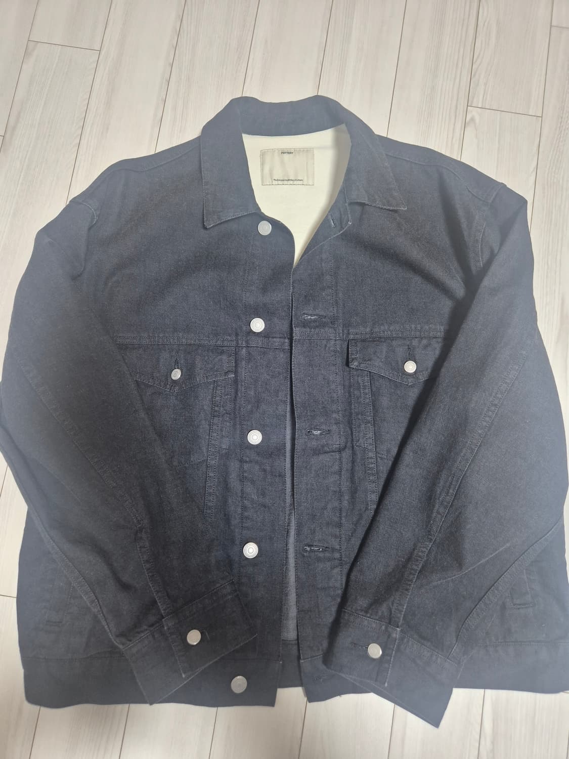 포터리 데님 트러커 터입3 워시드 블랙(2) 상품이미지2