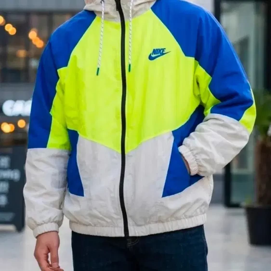 나이키 바람막이 XL 블루/라임/화이트 상품이미지1