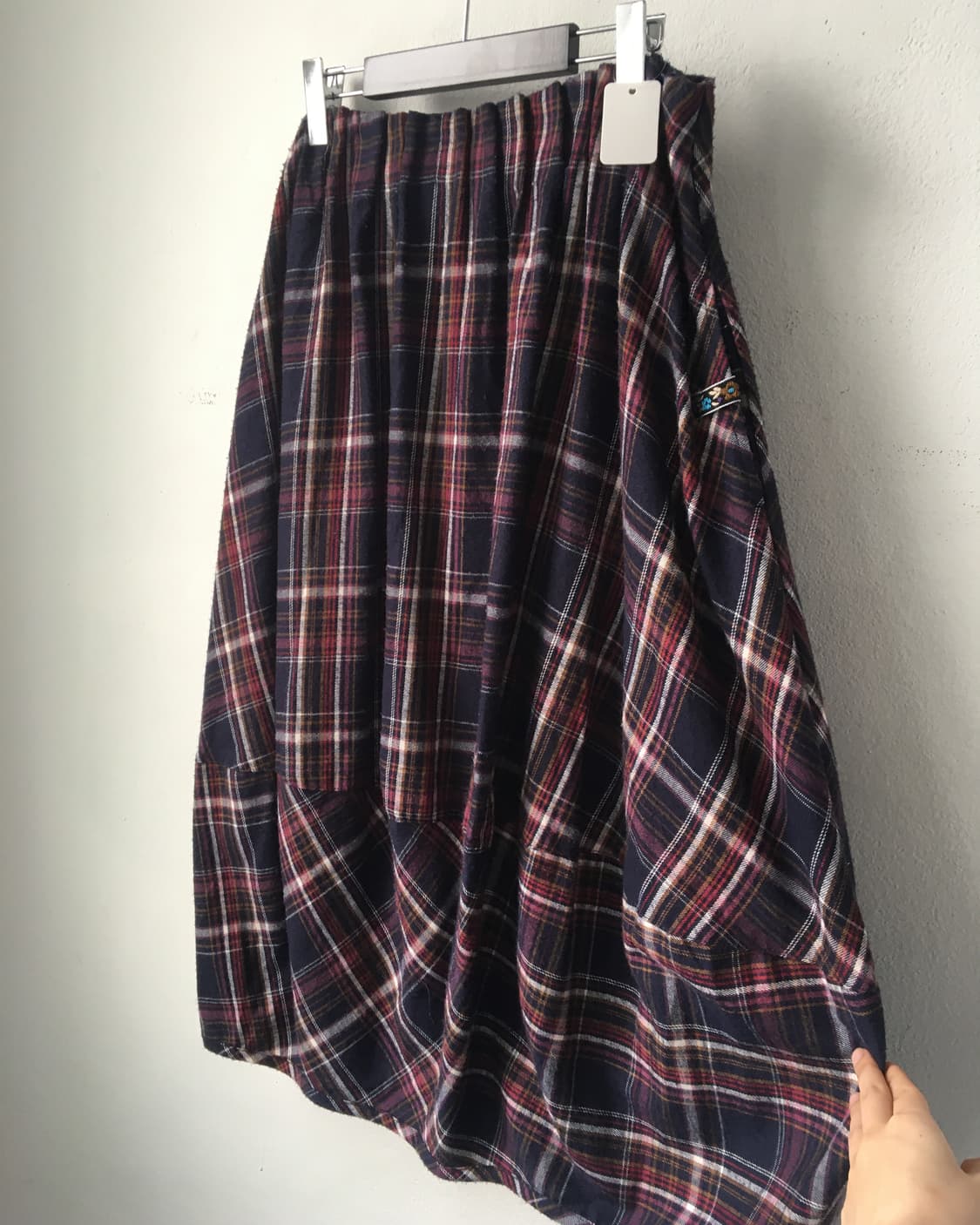 Check pattern skirt 상품이미지3