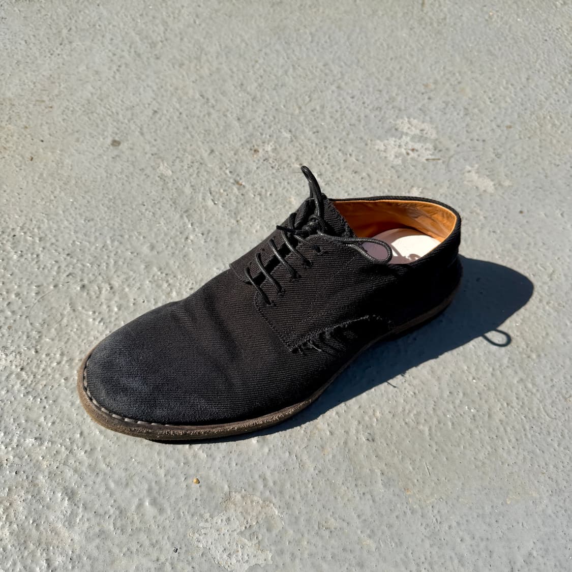 마르지엘라 캔버스 가공 더비 슈즈 상품이미지3