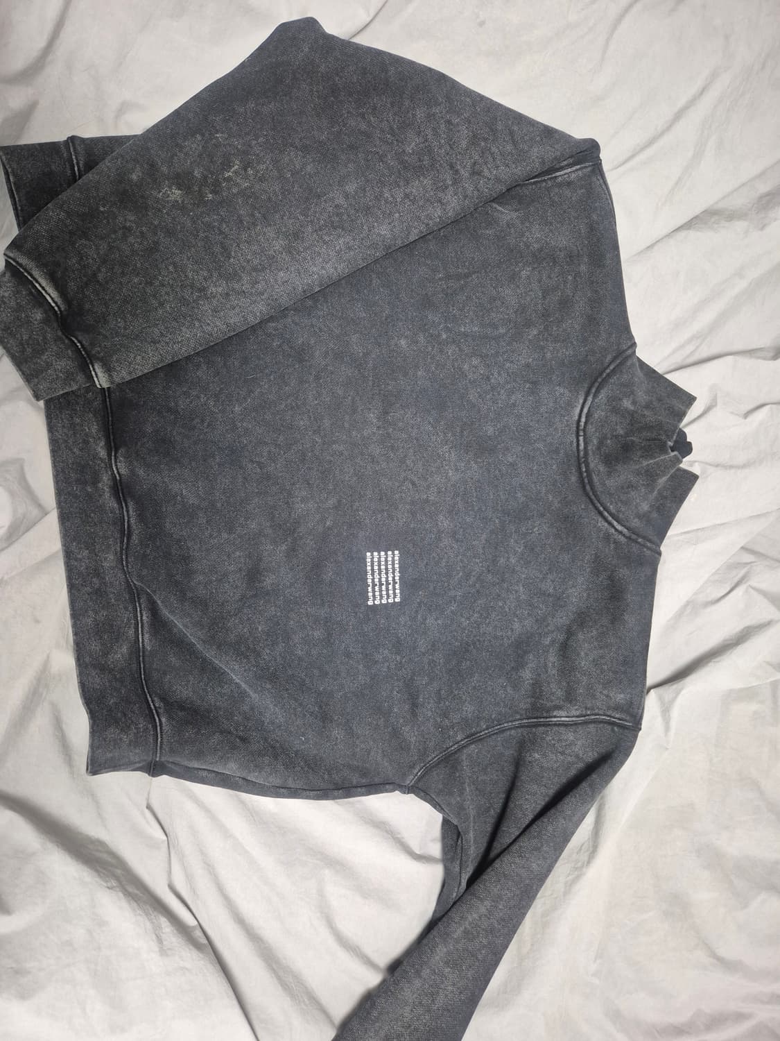 (마지막가격수정)알렉산더왕 애시드 워시 코튼 하이 넥 풀오버 맨투맨 L 상품이미지1