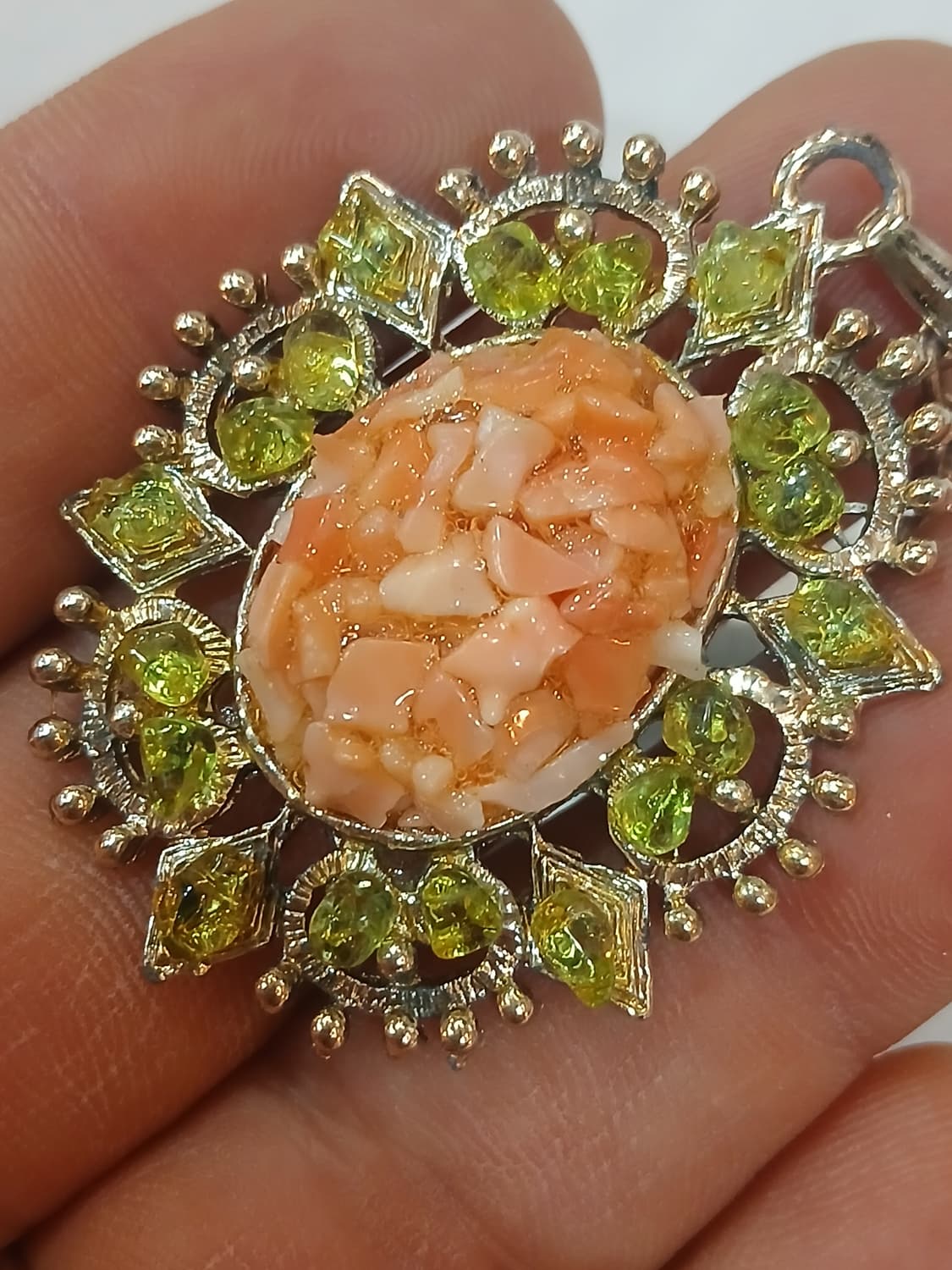 빈티지 천연 핑크산호 목걸이 상품이미지3