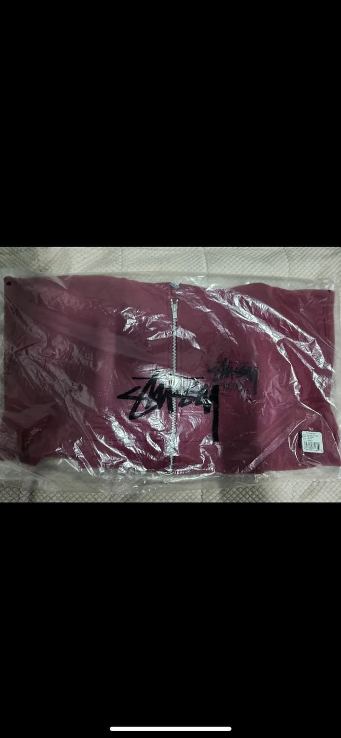 스투시 서울 후드집업 와인 [새상품] 상품이미지2