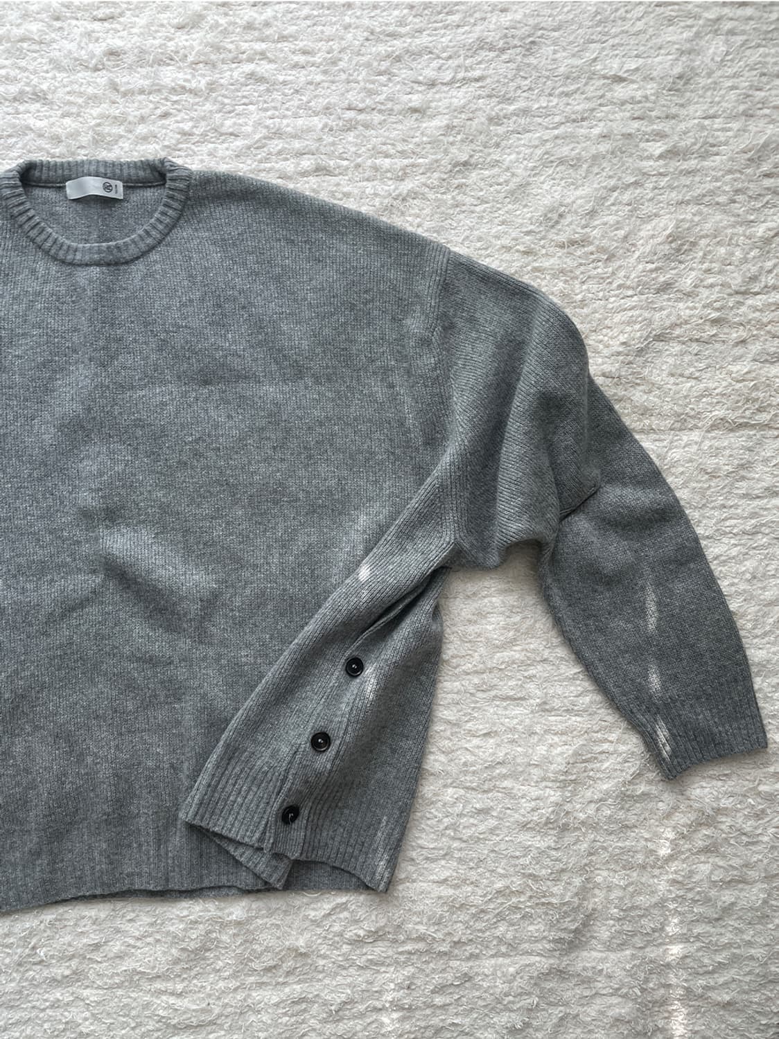 렉토 루즈핏 그레이 니트 상품이미지3