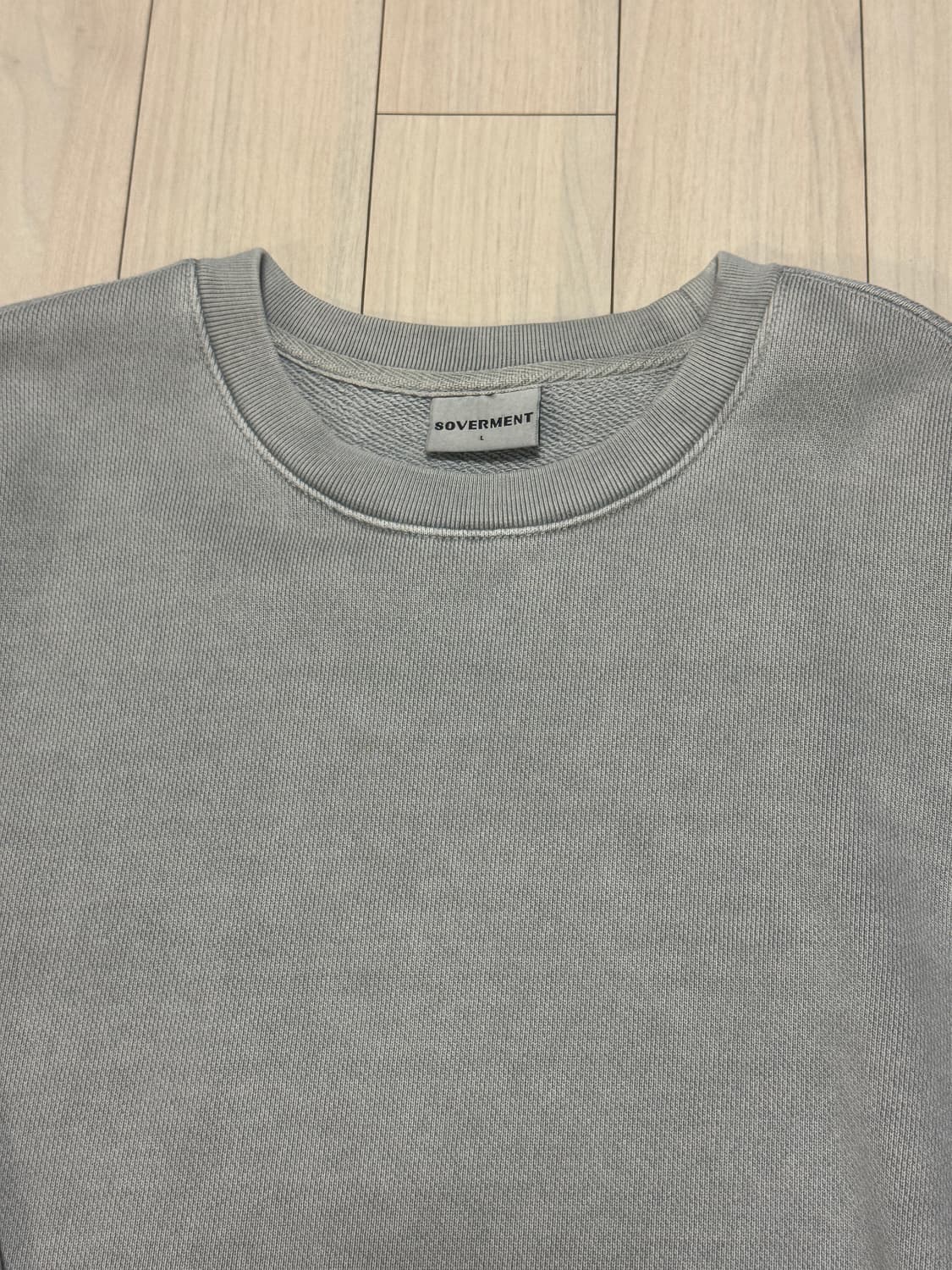 소버먼트 피그먼트 맨투맨 문 그레이 L 상품이미지5